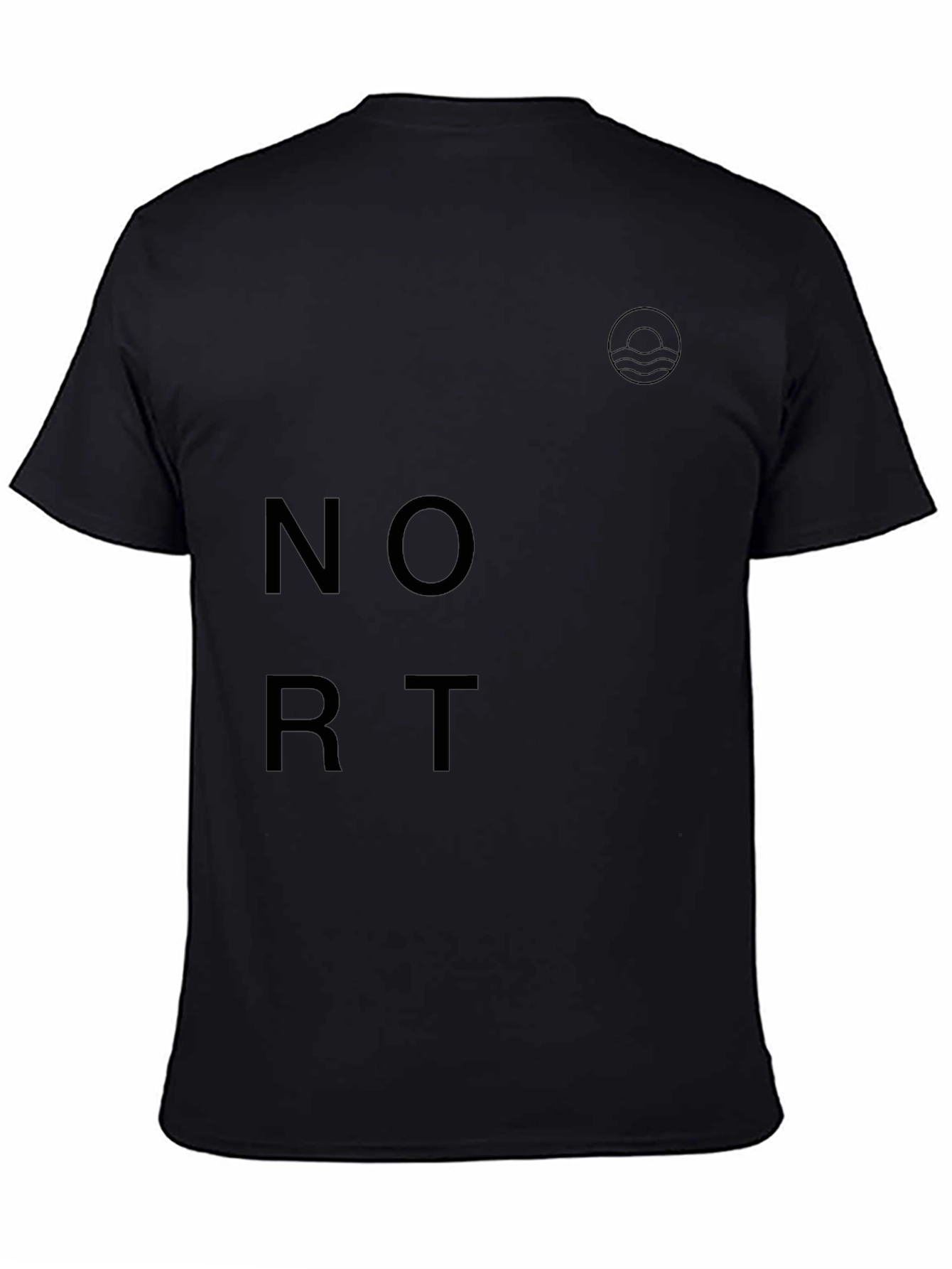 Modern Black Graphic Tee - Nort Design