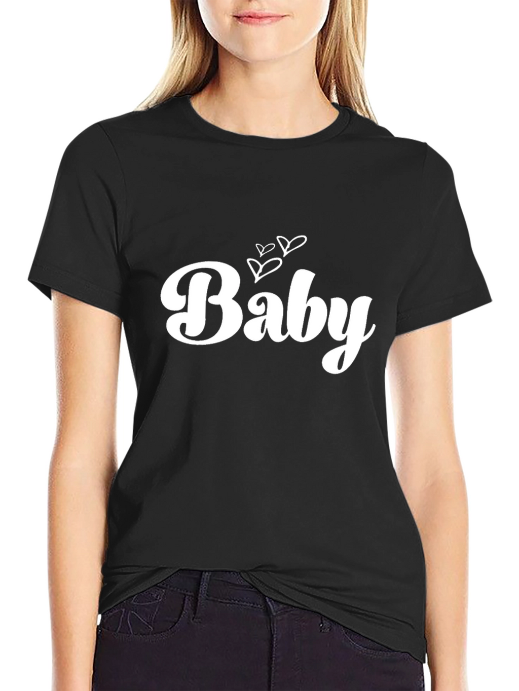 Baby Heart Tee - Black