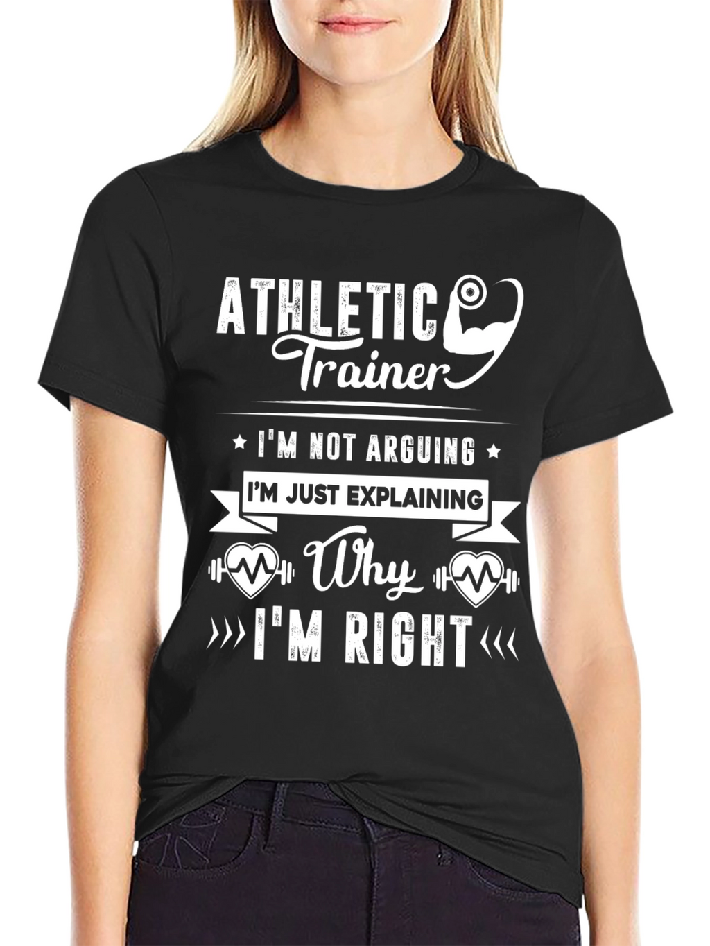 Athletic Trainer T-Shirt - Explaining is Not Arguing