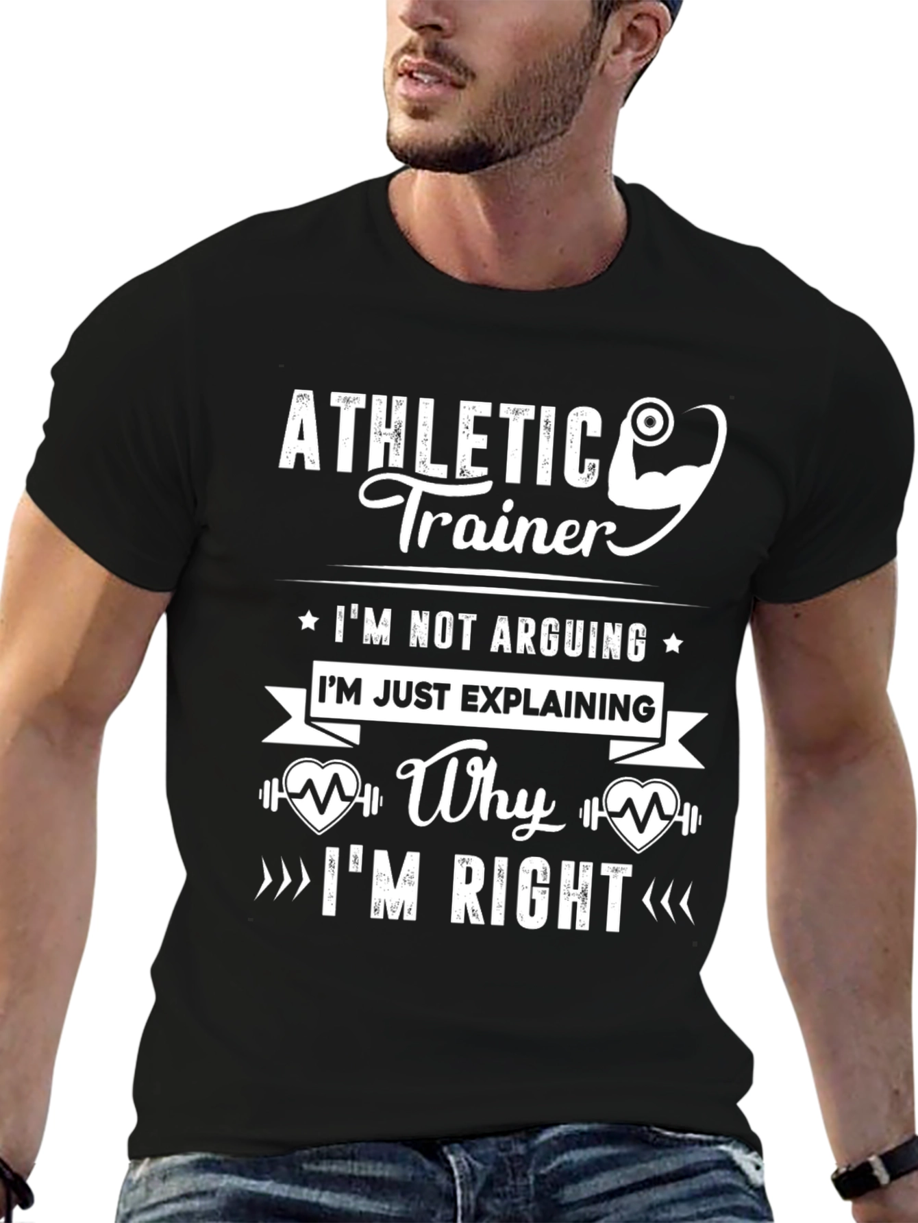 Athletic Trainer T-Shirt - Explaining is Not Arguing