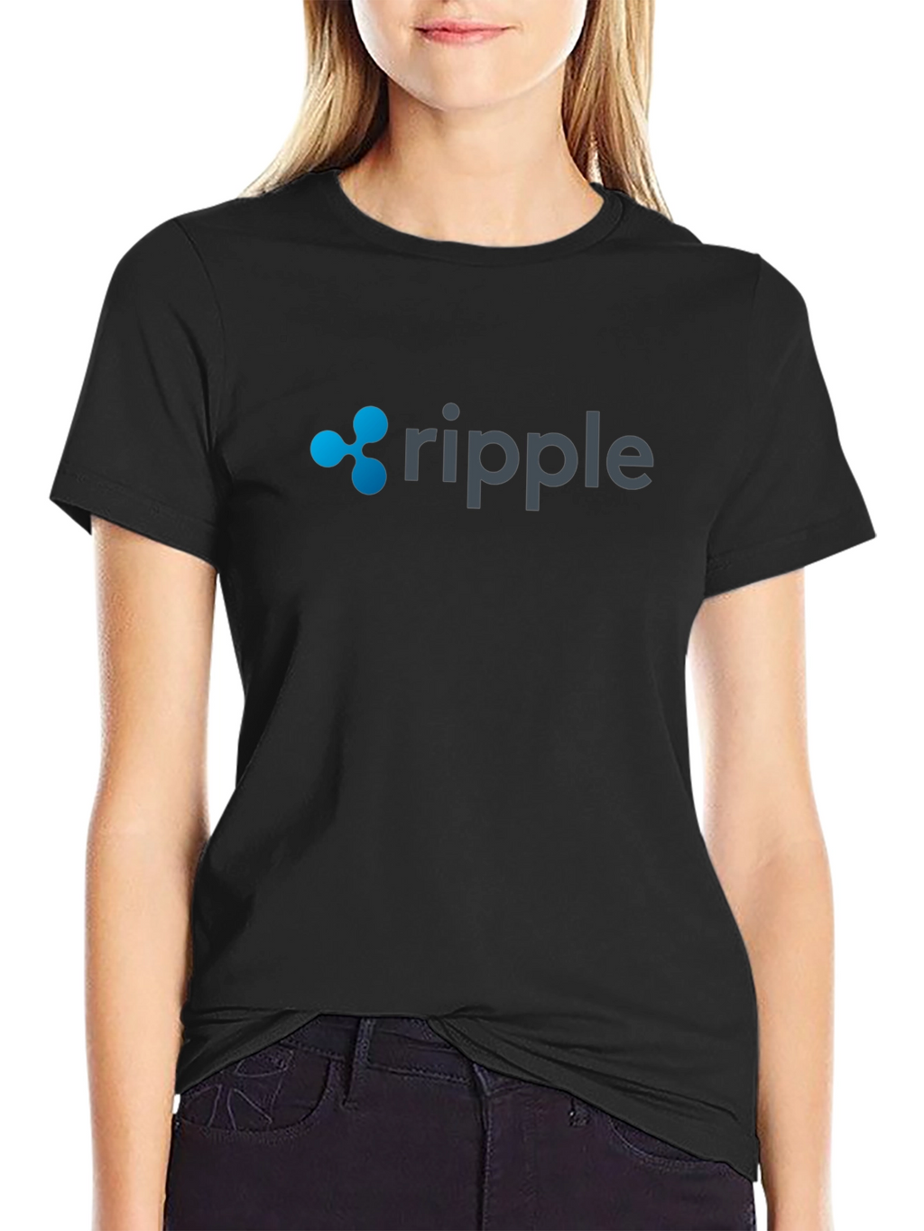 Ripple Crypto Black T-Shirt