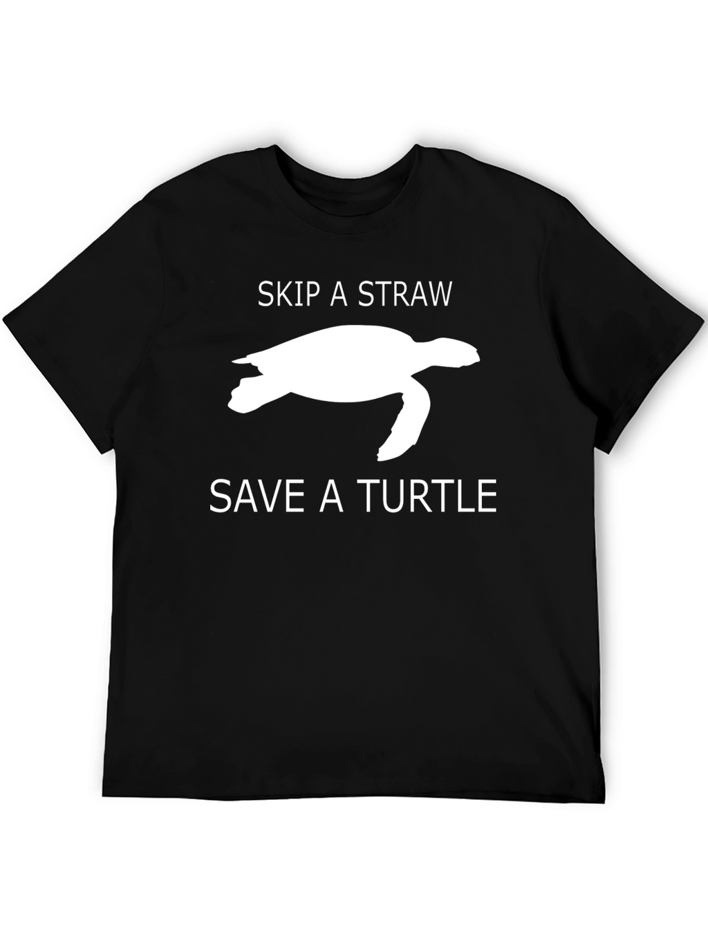 Skip a Straw Save a Turtle Graphic T-Shirt