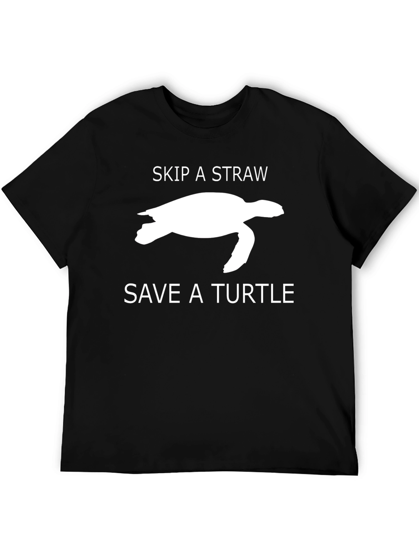 Skip a Straw Save a Turtle Graphic T-Shirt