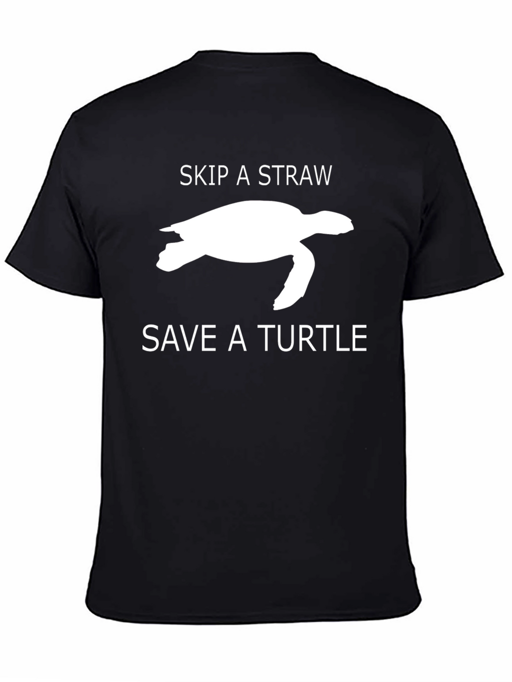 Skip a Straw Save a Turtle Graphic T-Shirt