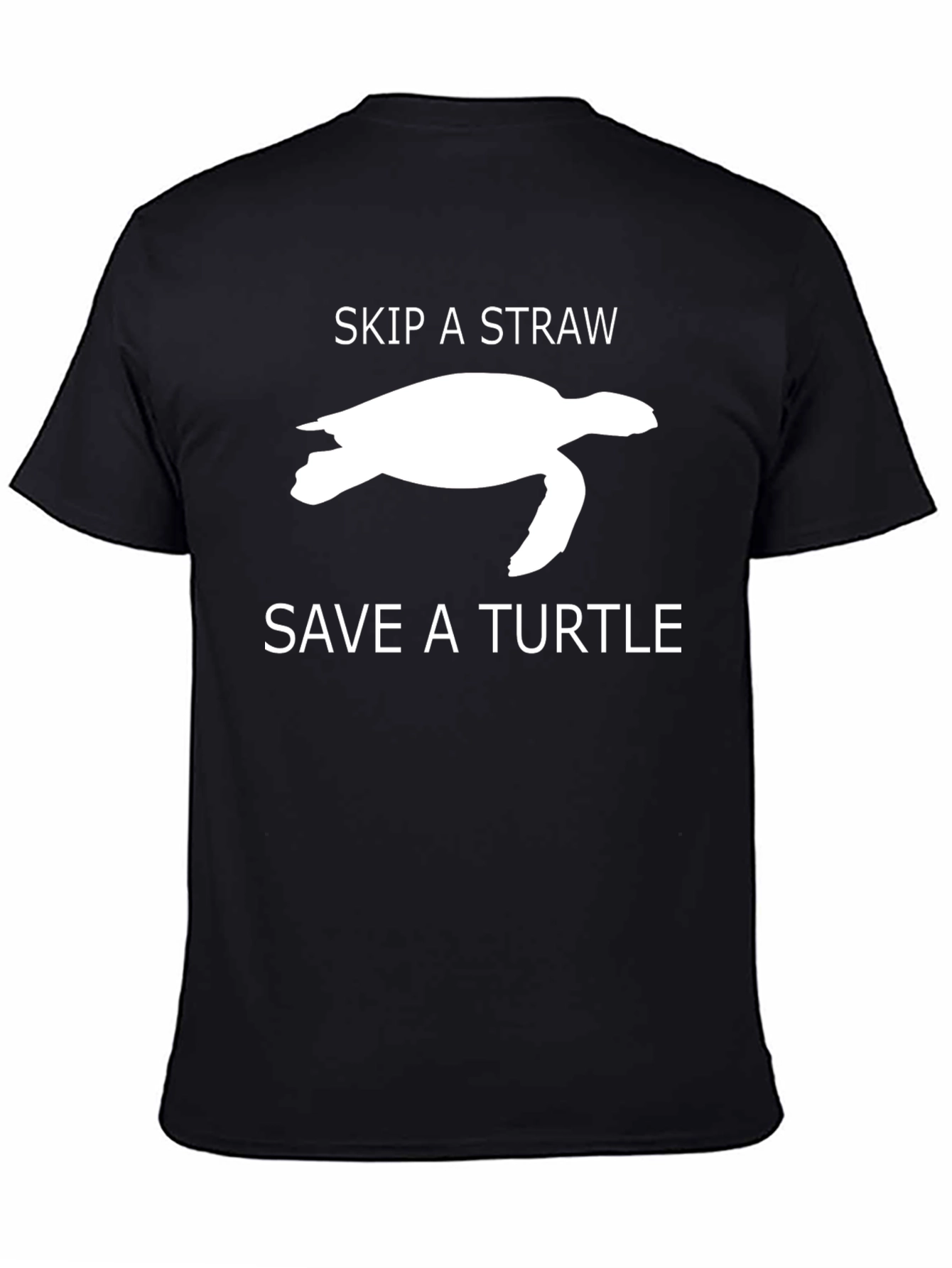 Skip a Straw Save a Turtle Graphic T-Shirt
