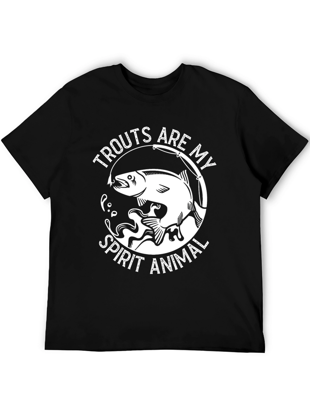 Trout Spirit Animal Graphic Tee - Fishing Lovers Shirt