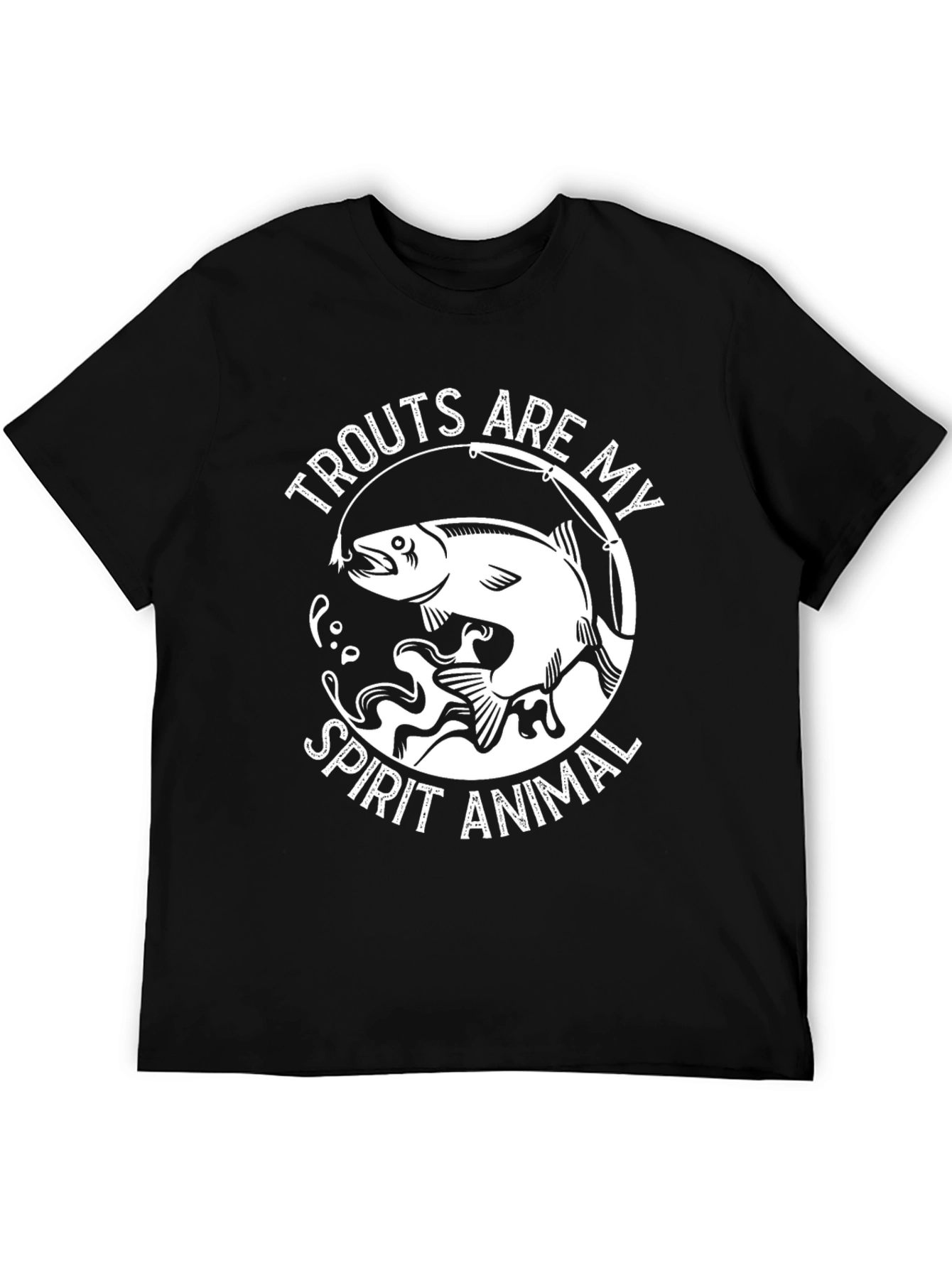 Trout Spirit Animal Graphic Tee - Fishing Lovers Shirt