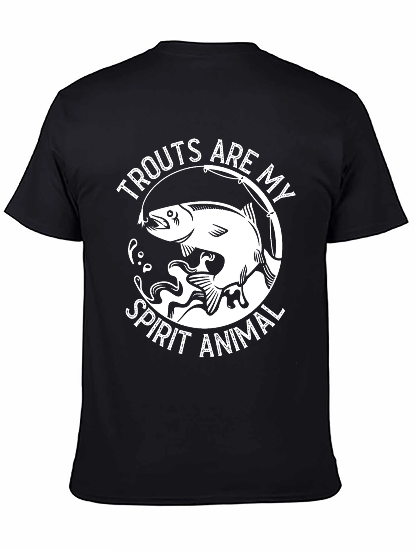 Trout Spirit Animal Graphic Tee - Fishing Lovers Shirt