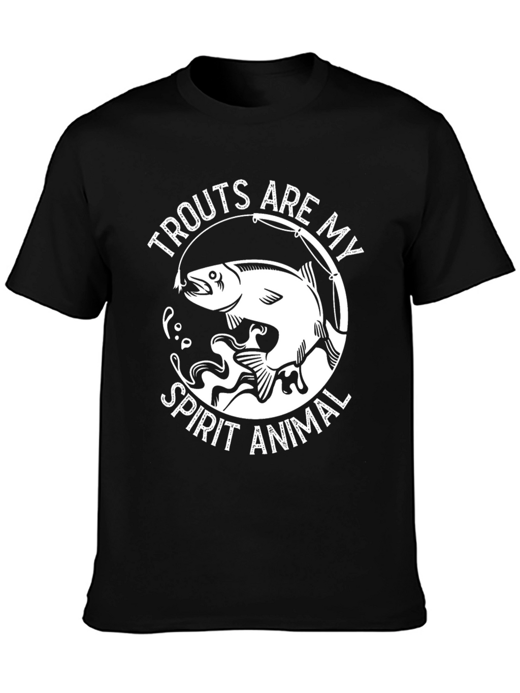 Trout Spirit Animal Graphic Tee - Fishing Lovers Shirt