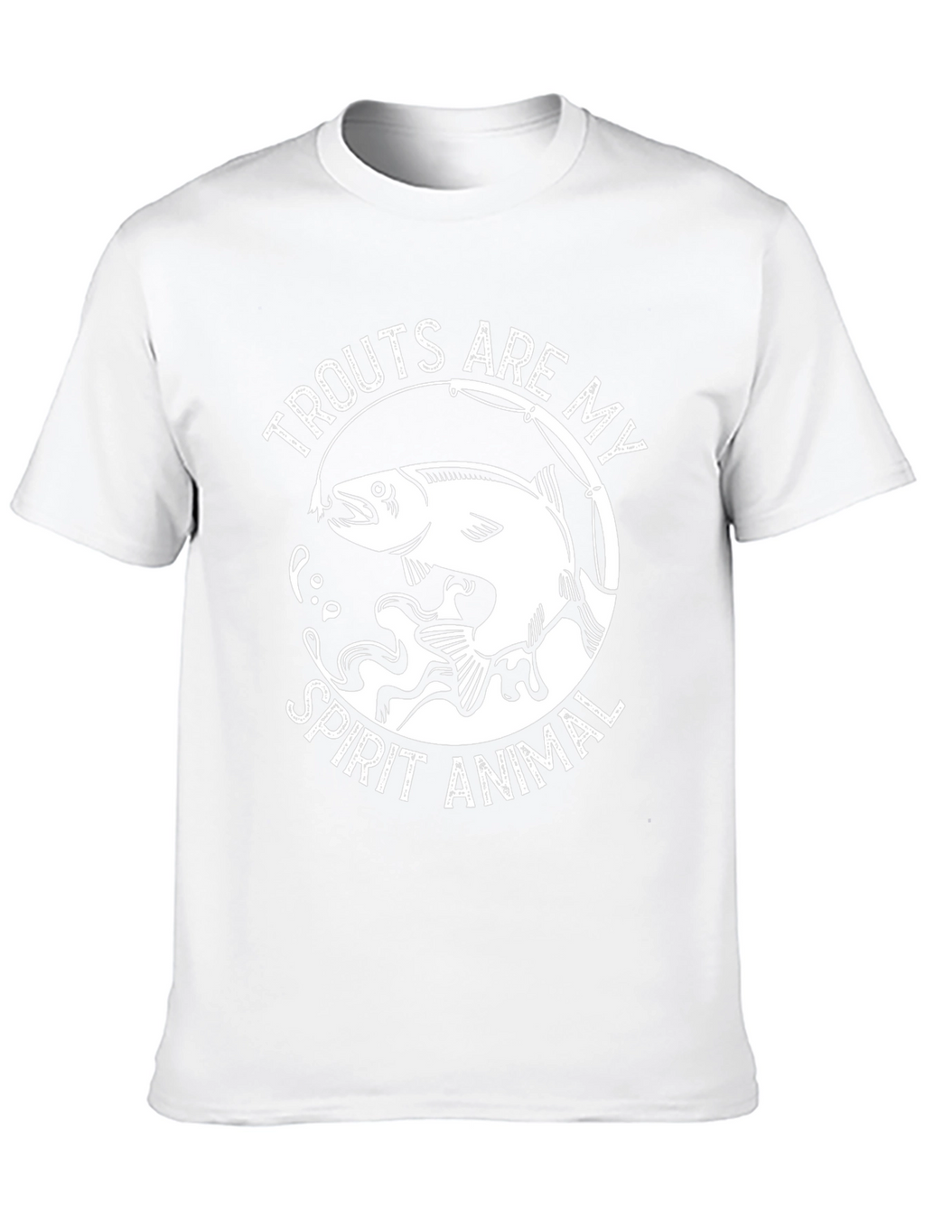 Trout Spirit Animal Graphic Tee - Fishing Lovers Shirt