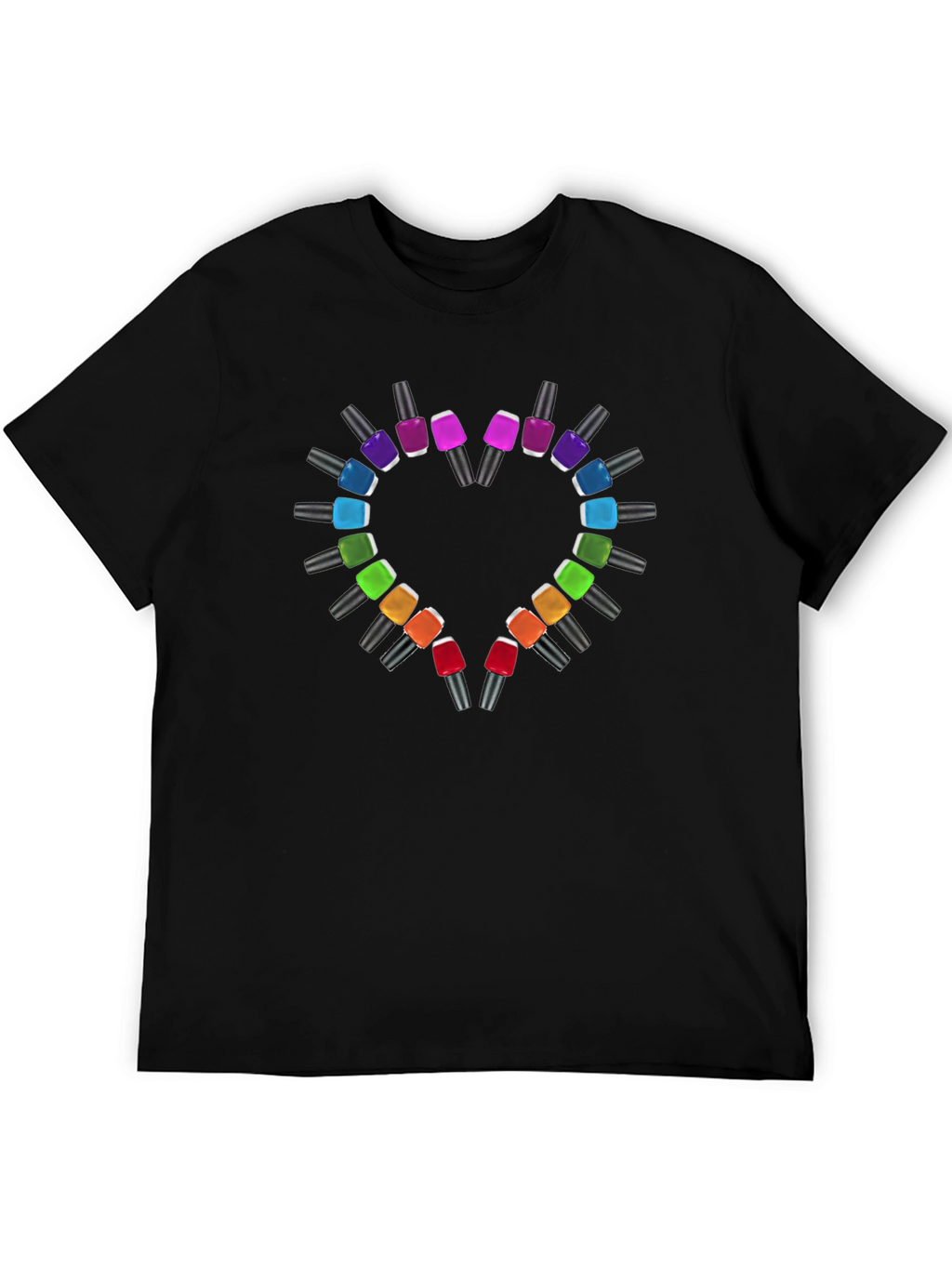 Heart Nail Polish T-Shirt - Stylish & Trendy