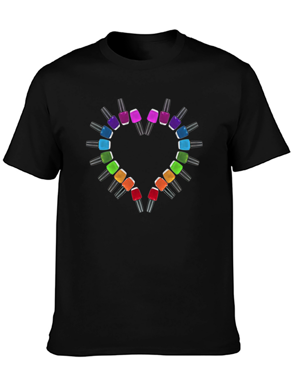 Heart Nail Polish T-Shirt - Stylish & Trendy