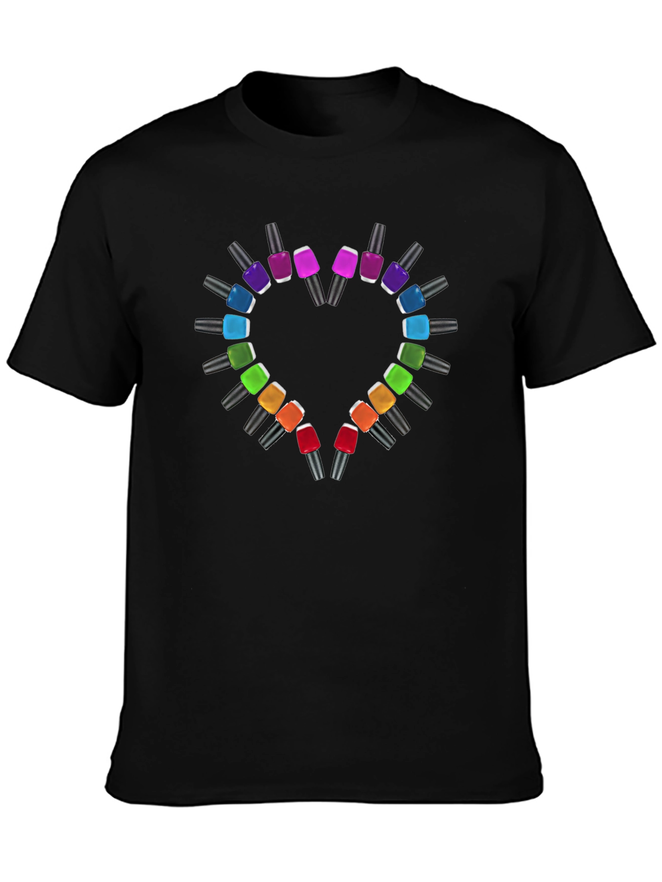 Heart Nail Polish T-Shirt - Stylish & Trendy