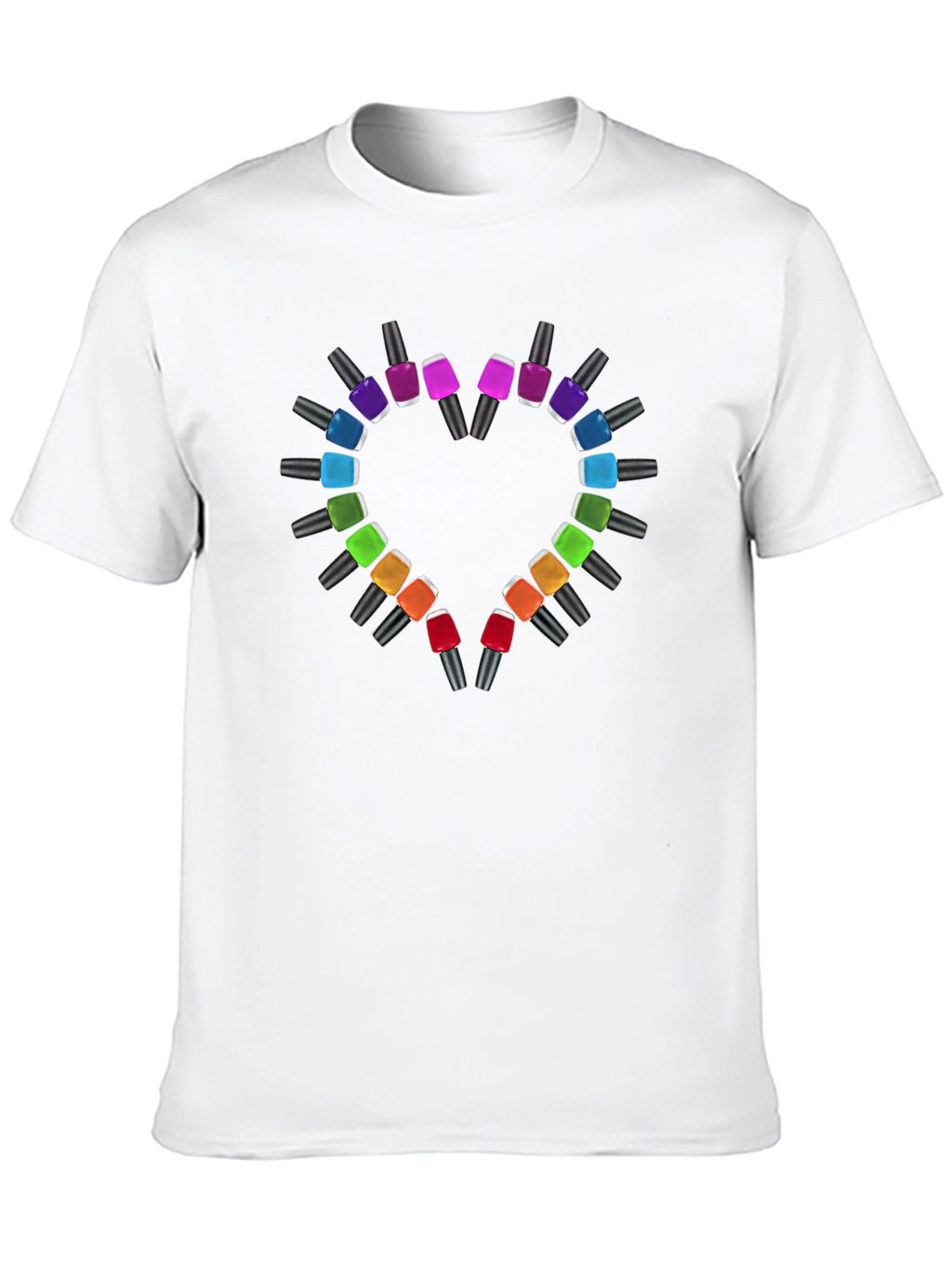 Heart Nail Polish T-Shirt - Stylish & Trendy