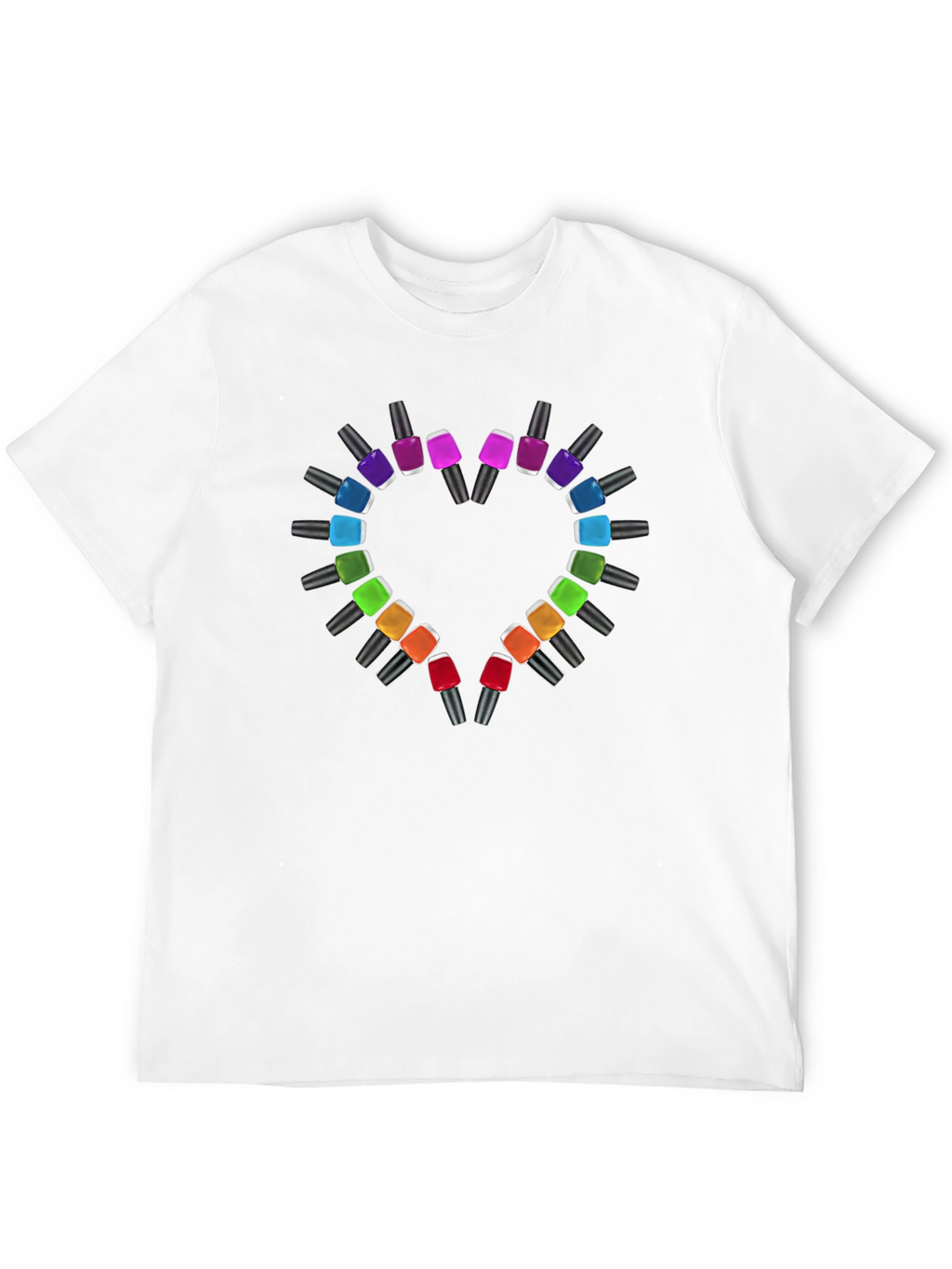 Heart Nail Polish T-Shirt - Stylish & Trendy