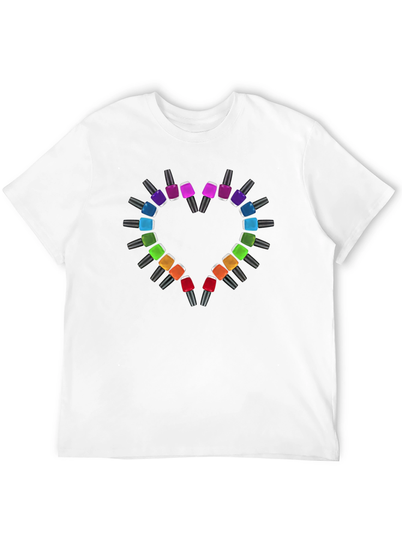 Heart Nail Polish T-Shirt - Stylish & Trendy