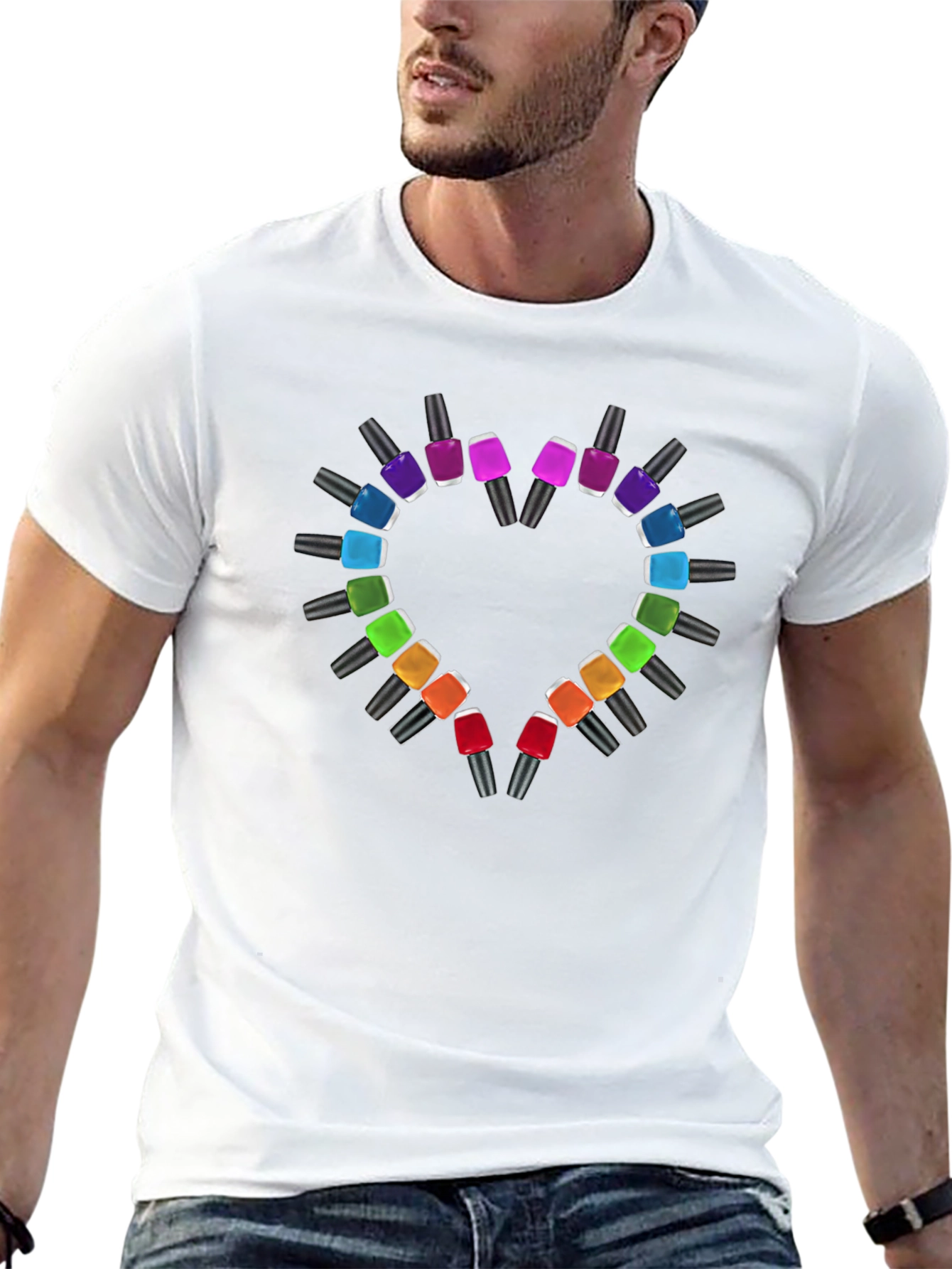 Heart Nail Polish T-Shirt - Stylish & Trendy