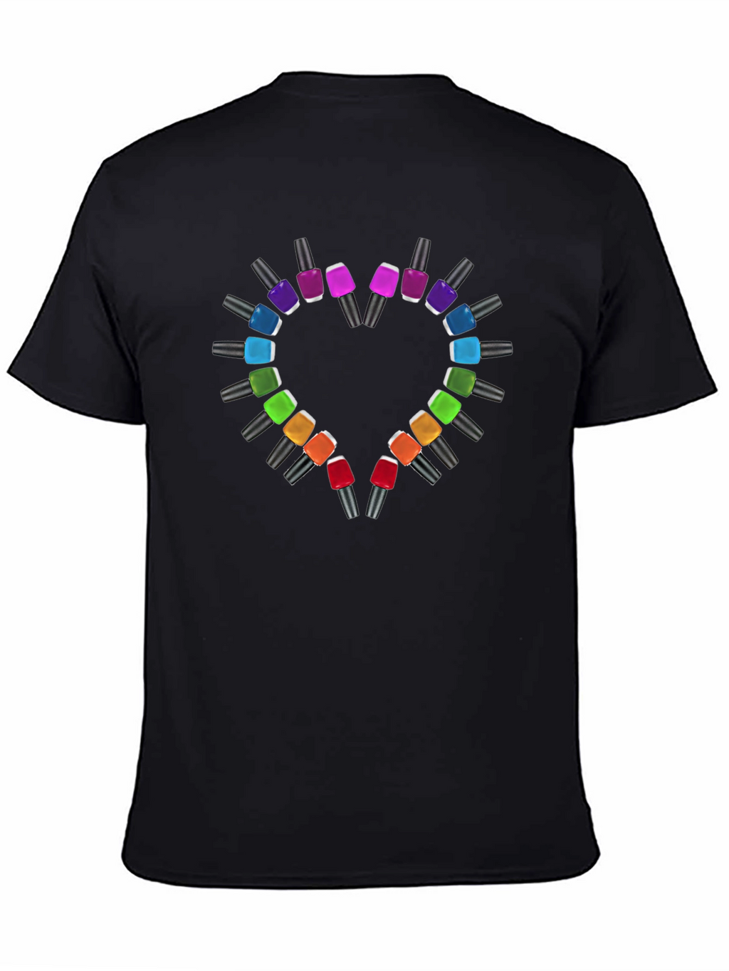 Heart Nail Polish T-Shirt - Stylish & Trendy