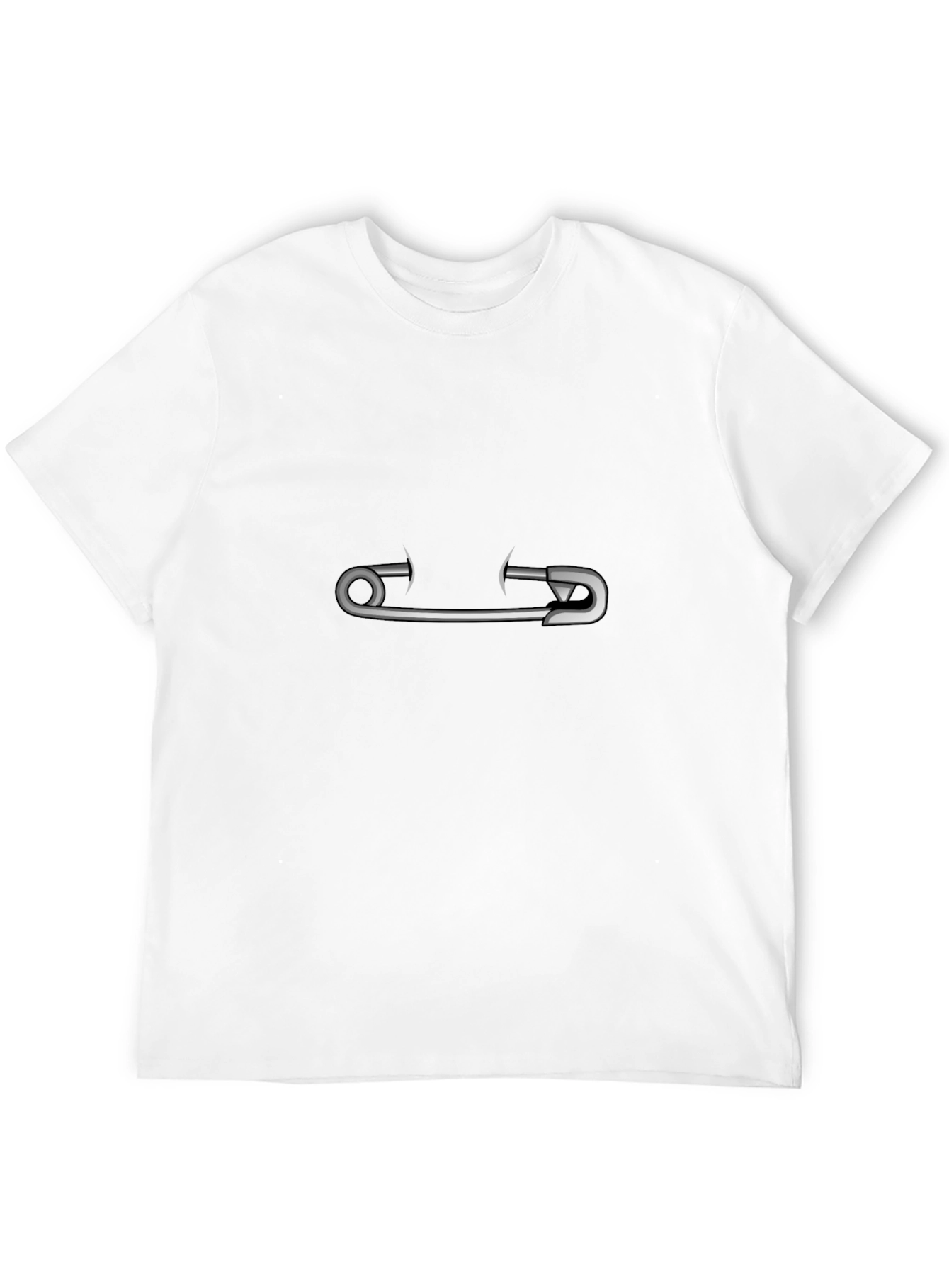 Safety Pin Graphic T-Shirt - Classic Black Tee