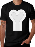 Heart Bone Graphic Tee - Unique Design
