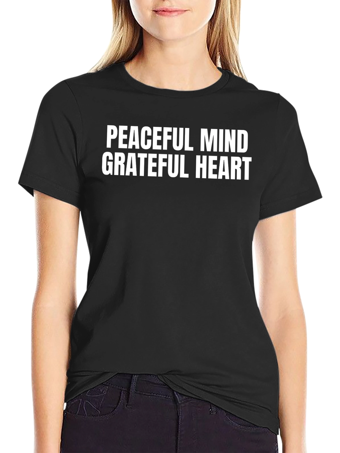 Peaceful Mind Grateful Heart Graphic Tee