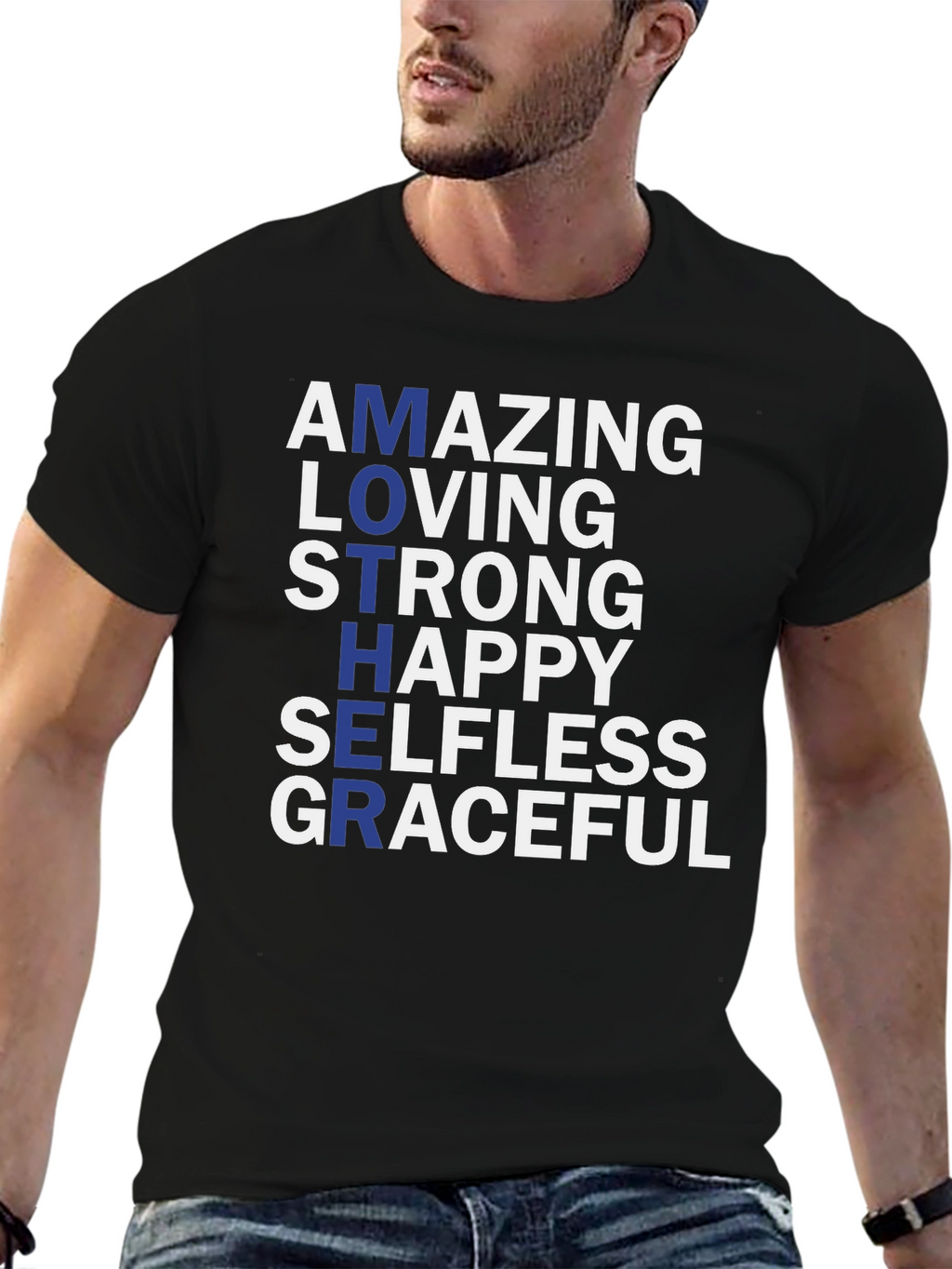 Amazing Mother Graphic T-Shirt - Black Tee