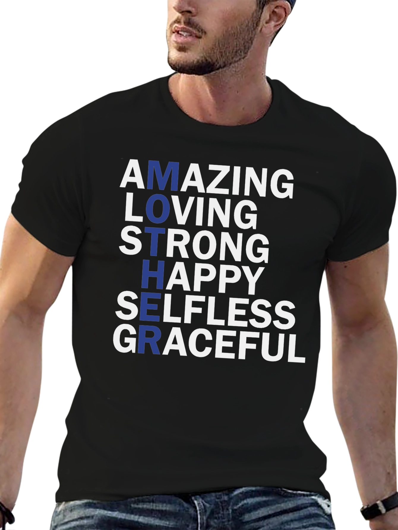 Amazing Mother Graphic T-Shirt - Black Tee