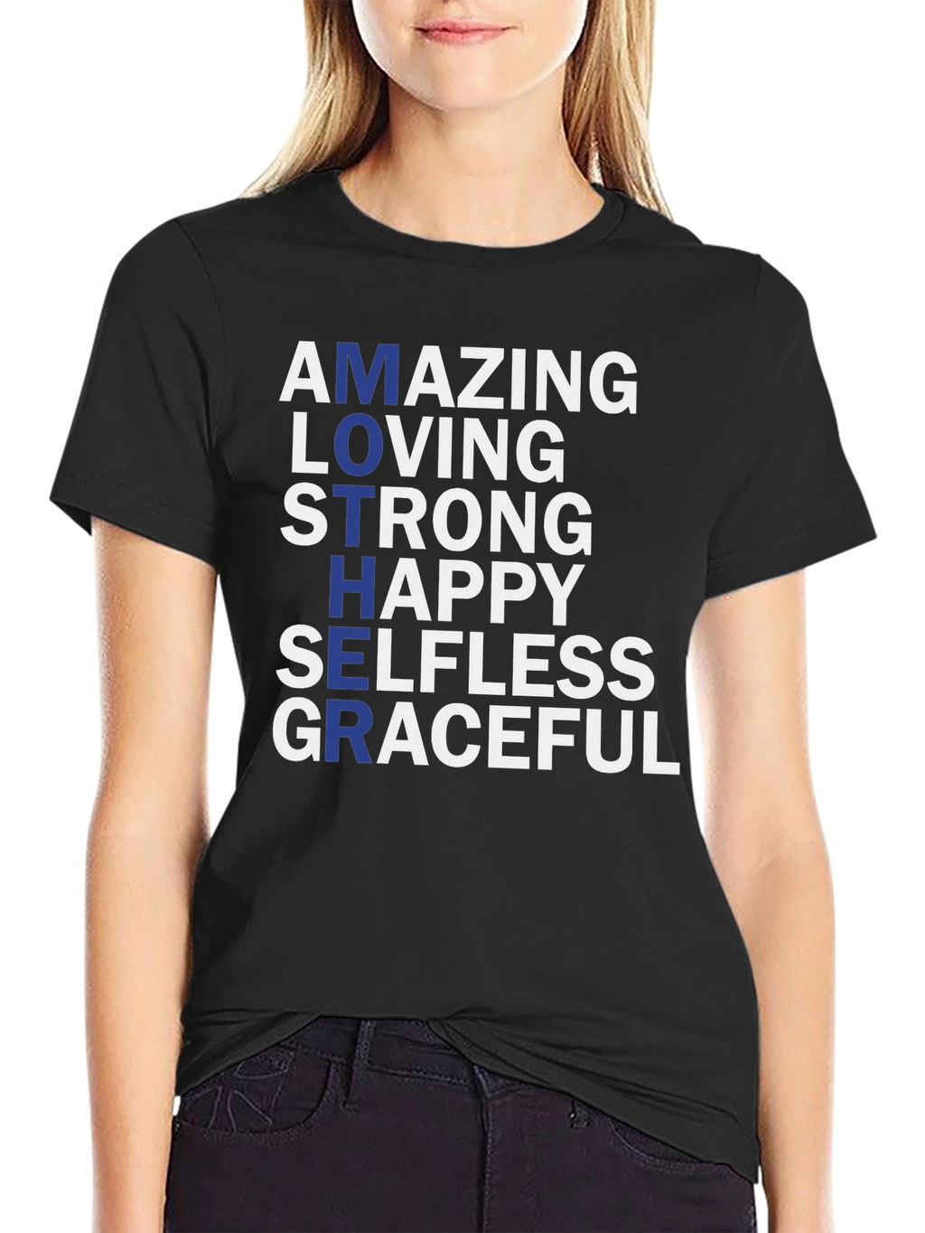 Amazing Mother Graphic T-Shirt - Black Tee