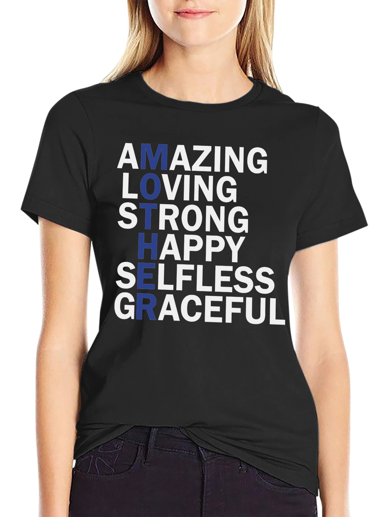 Amazing Mother Graphic T-Shirt - Black Tee