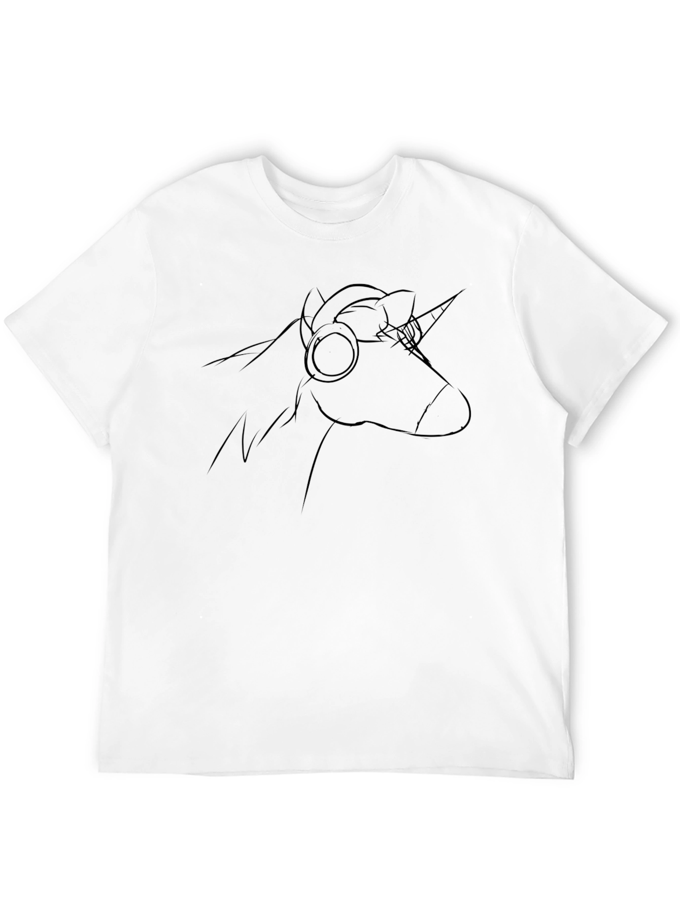 Unicorn DJ Black T-Shirt
