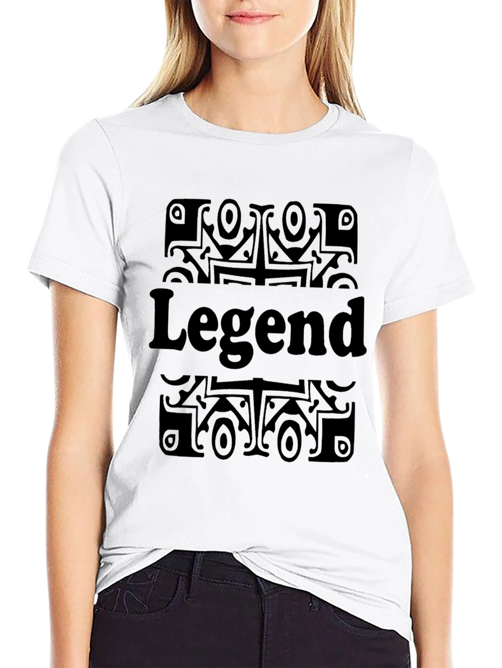 Legend Graphic Print Black T-Shirt