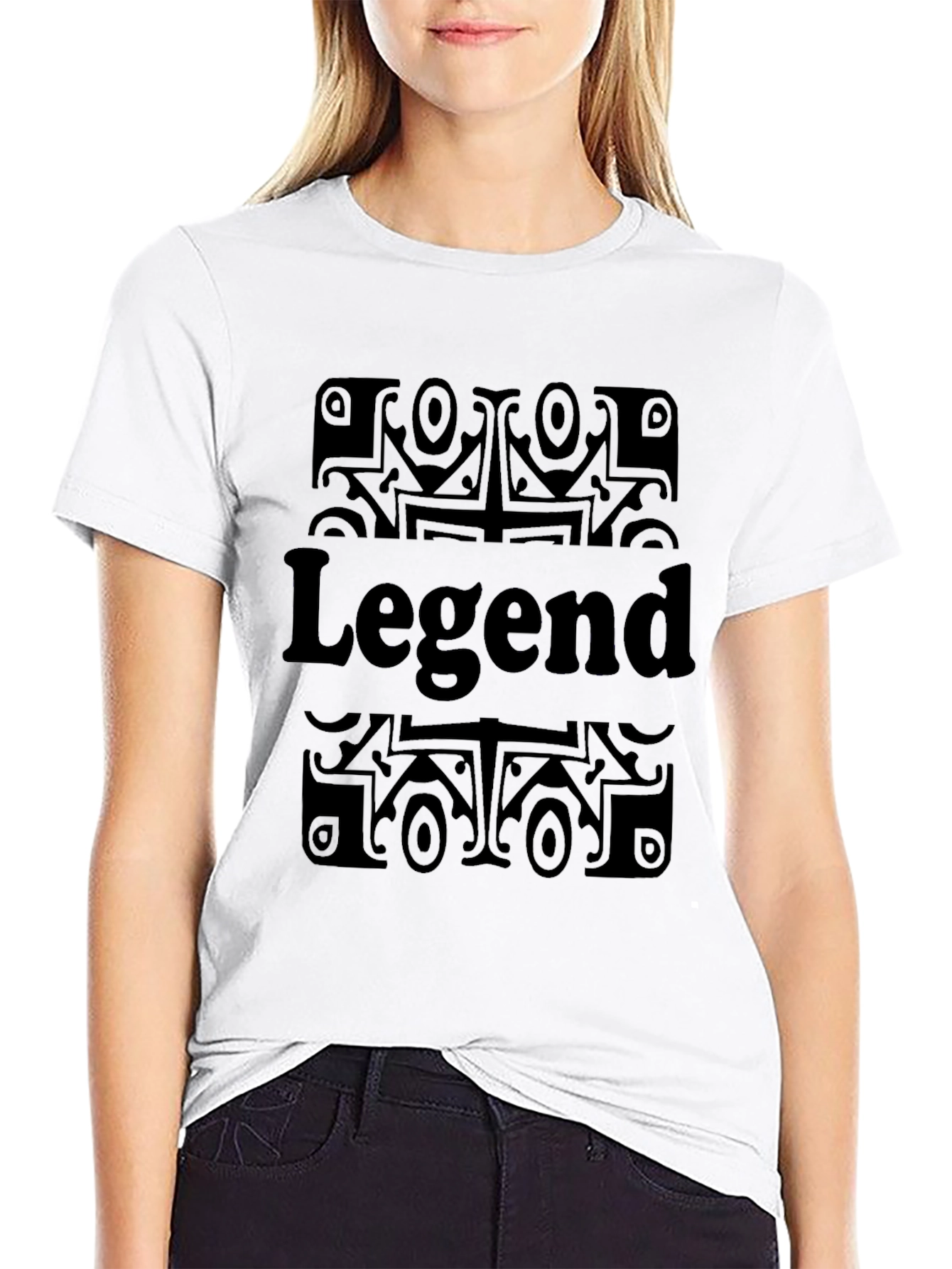 Legend Graphic Print Black T-Shirt