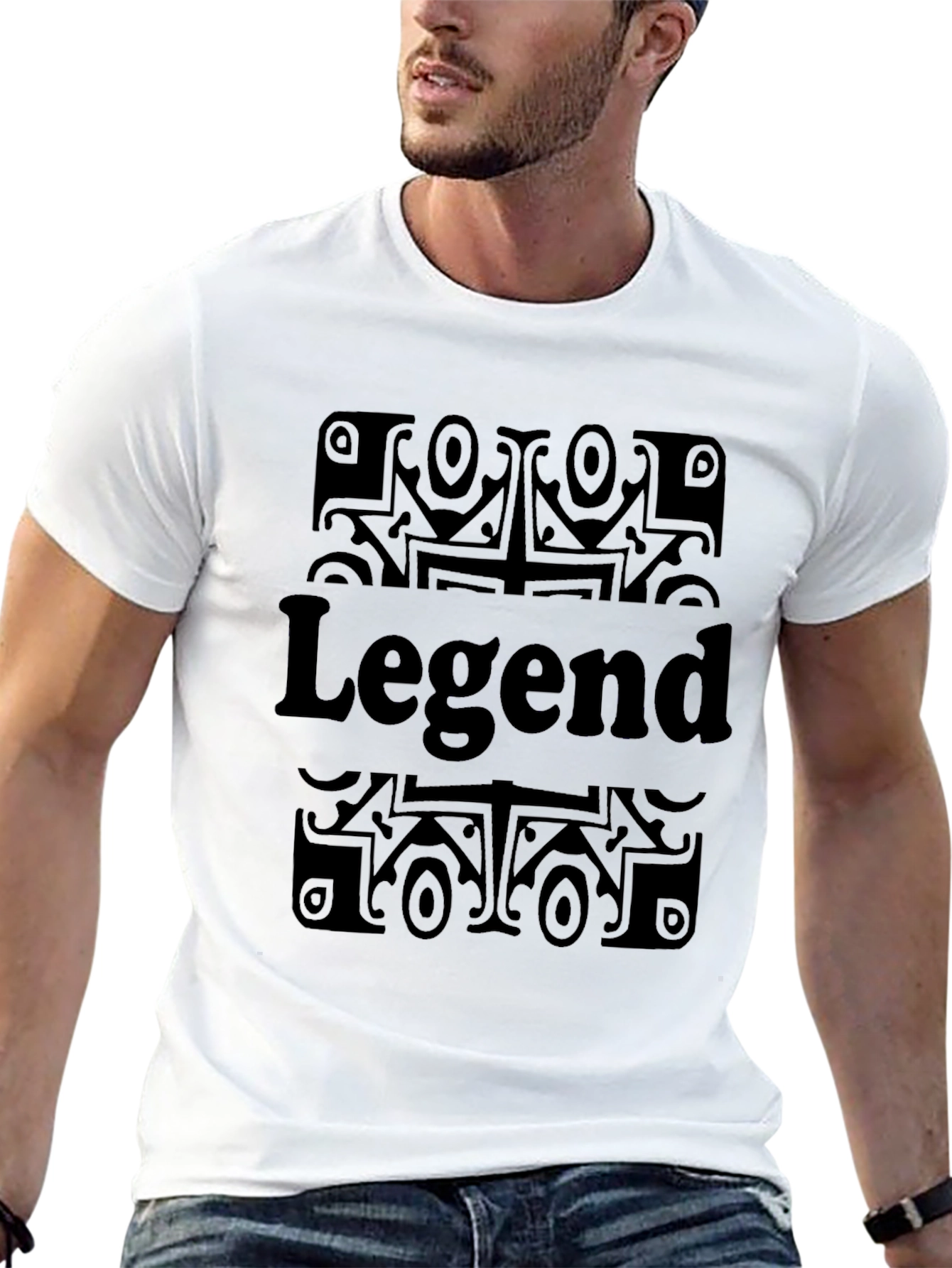 Legend Graphic Print Black T-Shirt