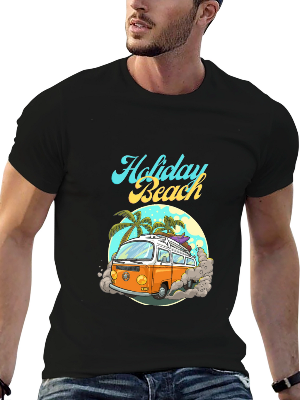 Holiday Beach Van Graphic Tee