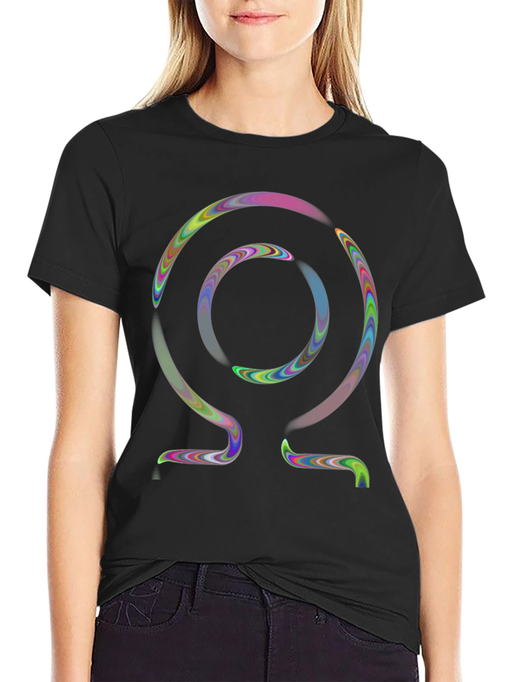 Abstract Omega Symbol T-Shirt