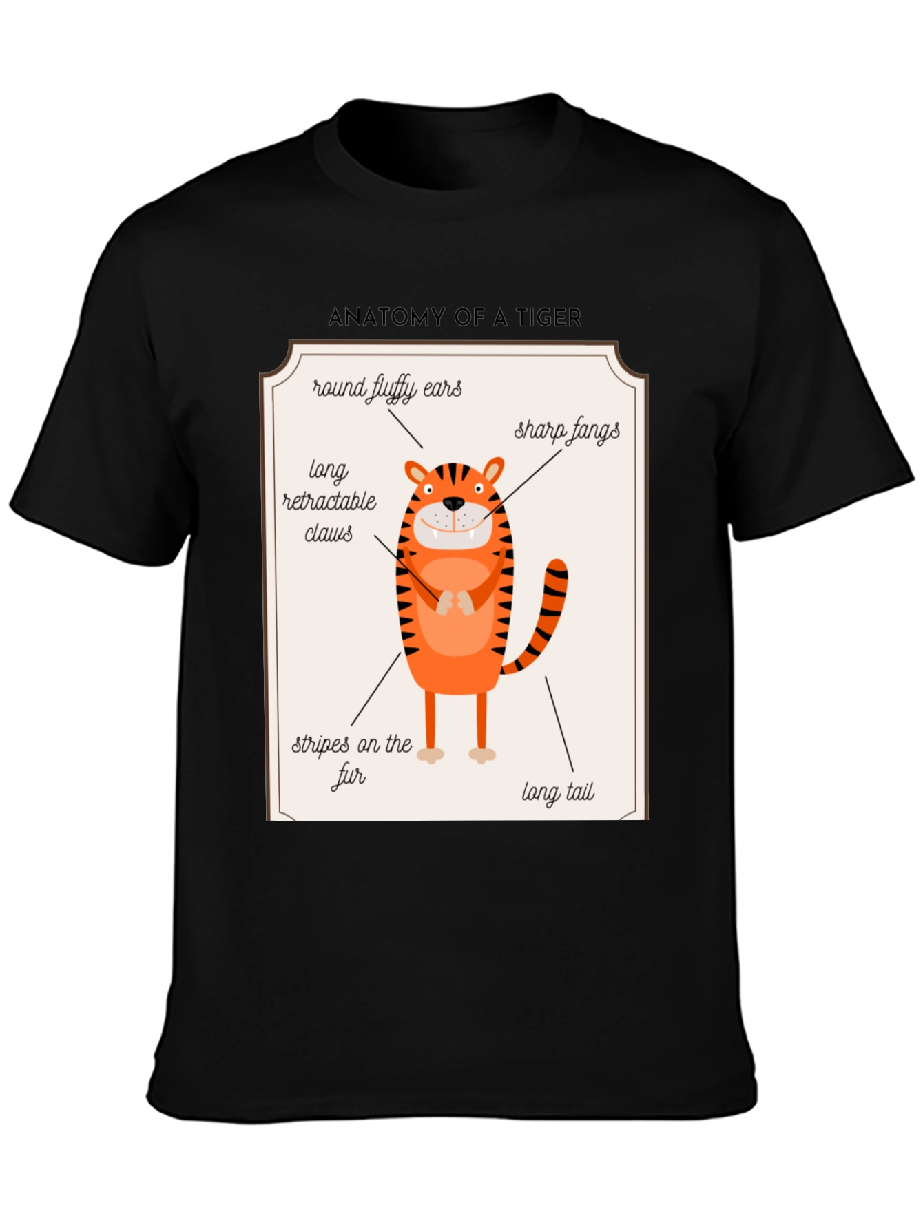 Anatomy of a Tiger Funny T-Shirt