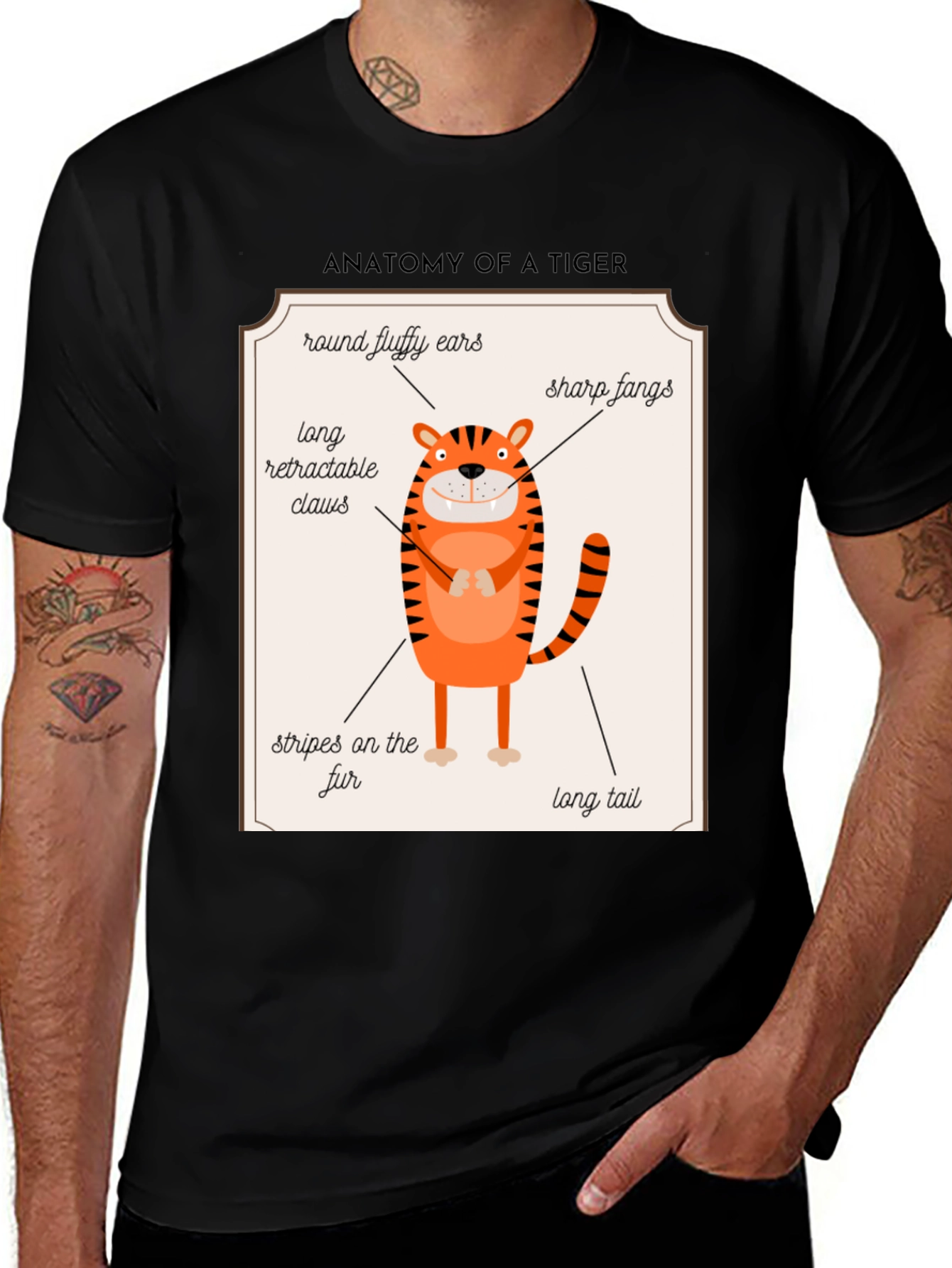 Anatomy of a Tiger Funny T-Shirt
