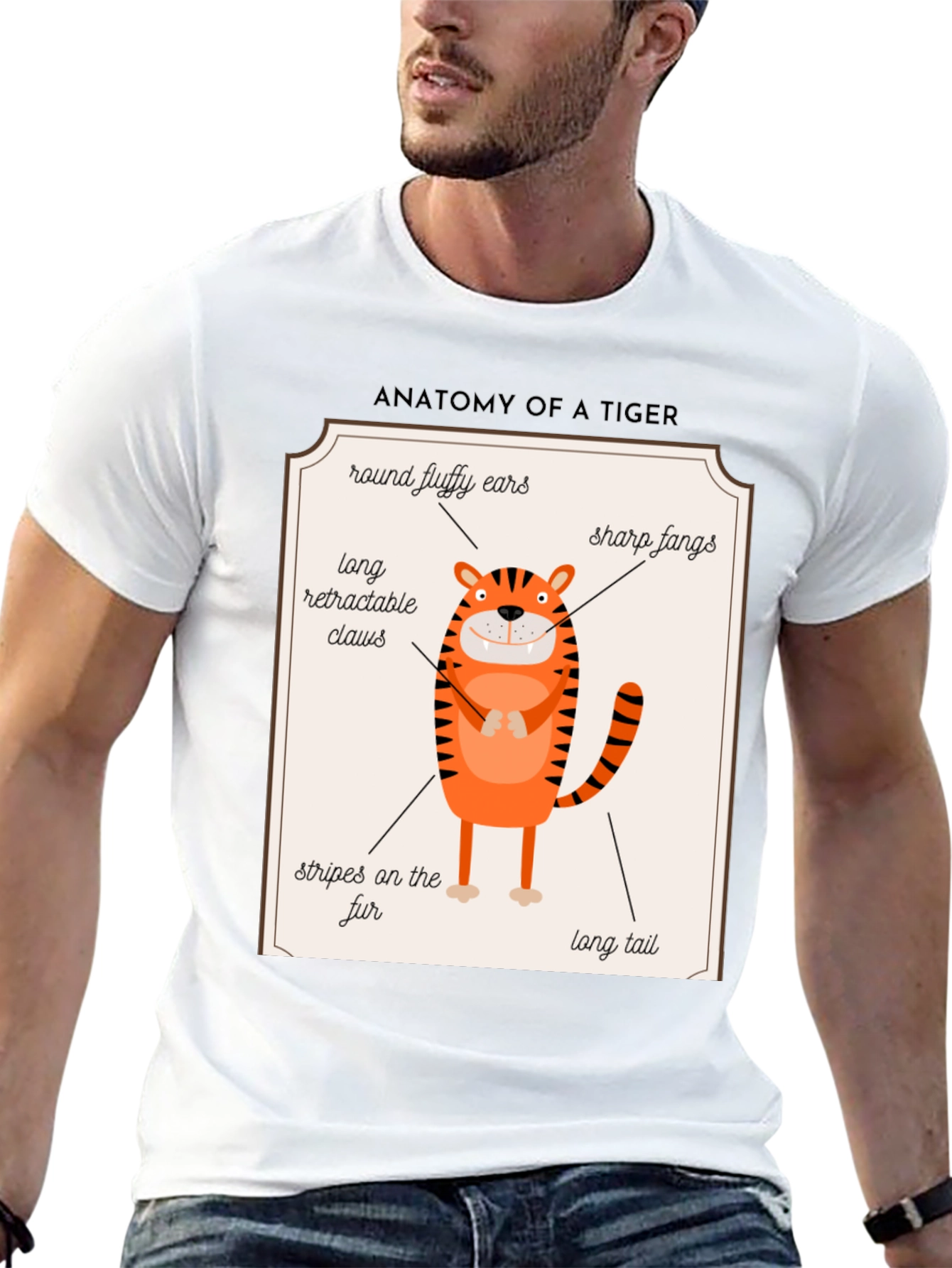 Anatomy of a Tiger Funny T-Shirt