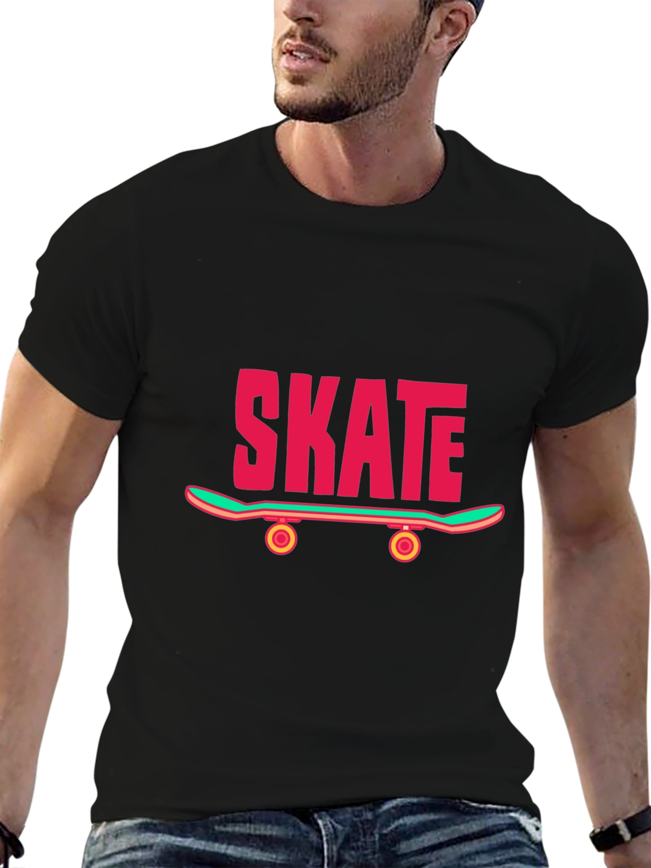 Skate Graphic T-Shirt - Cool Casual Tee