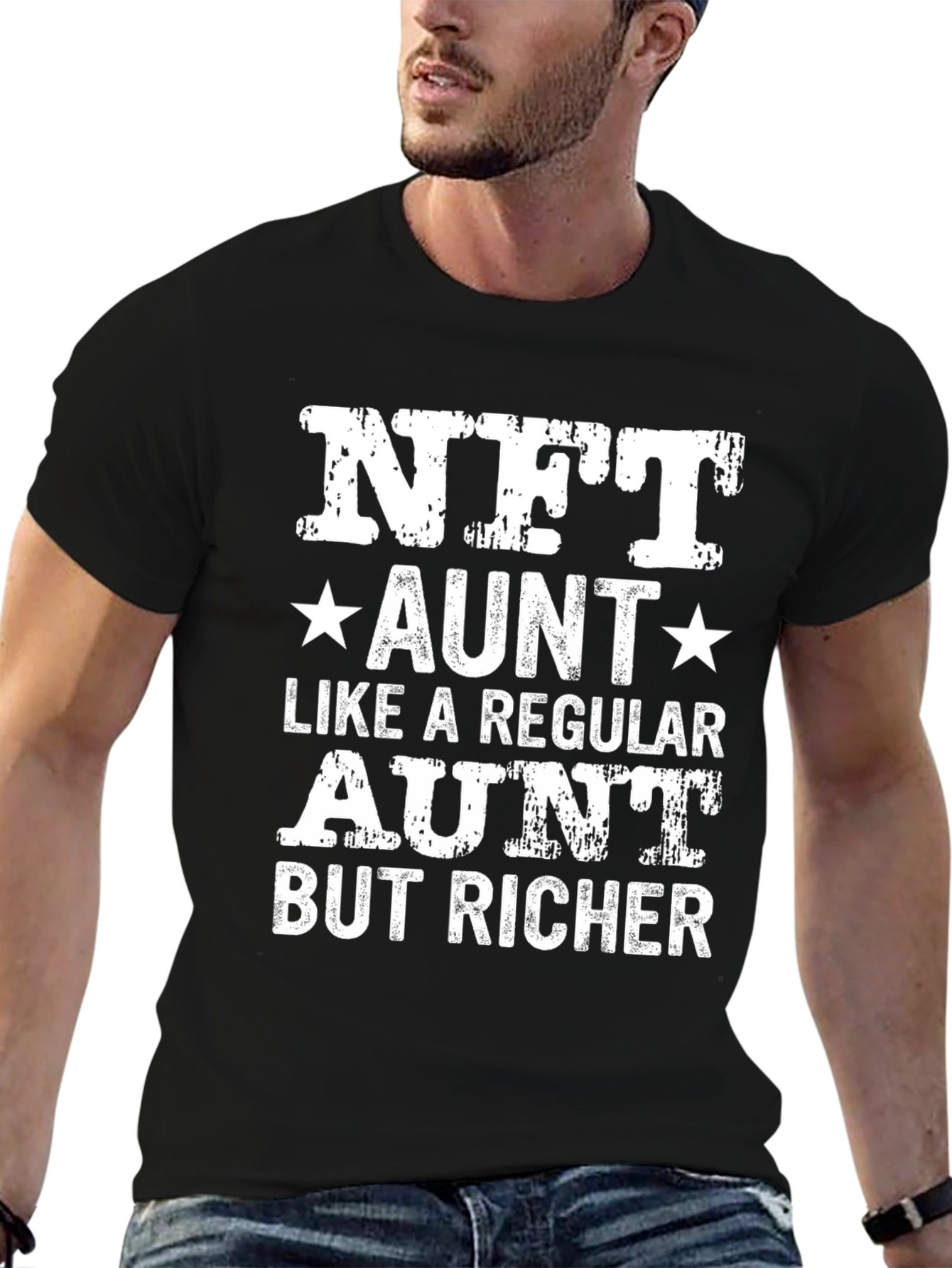 NFT Aunt T-Shirt - Richer Auntie Novelty Tee