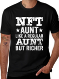 NFT Aunt T-Shirt - Richer Auntie Novelty Tee