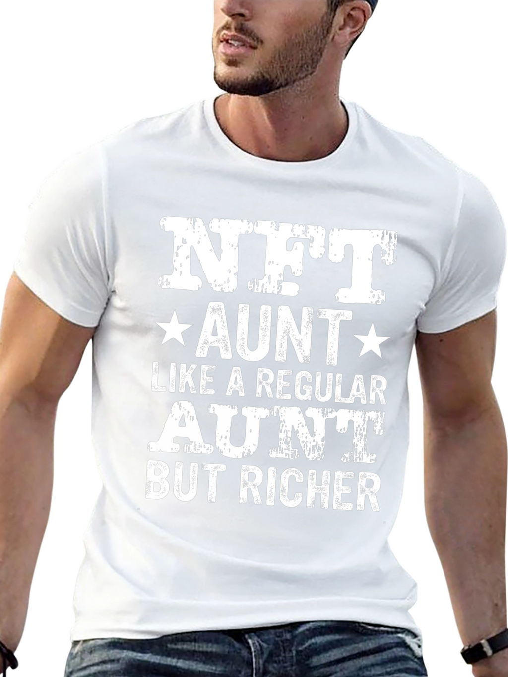 NFT Aunt T-Shirt - Richer Auntie Novelty Tee