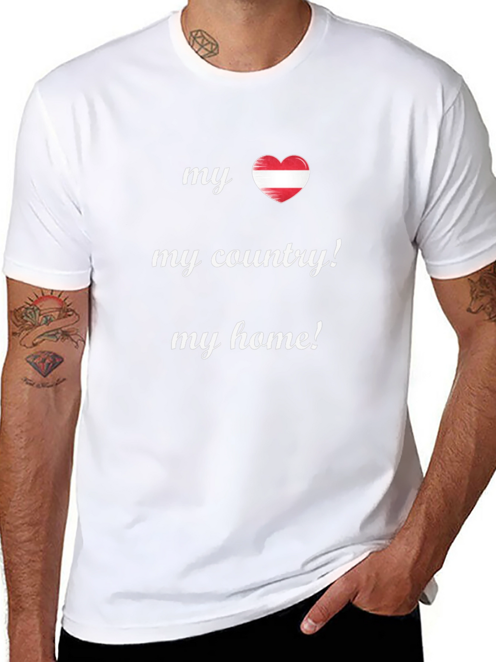 Austria Pride Tee - My Country My Home!
