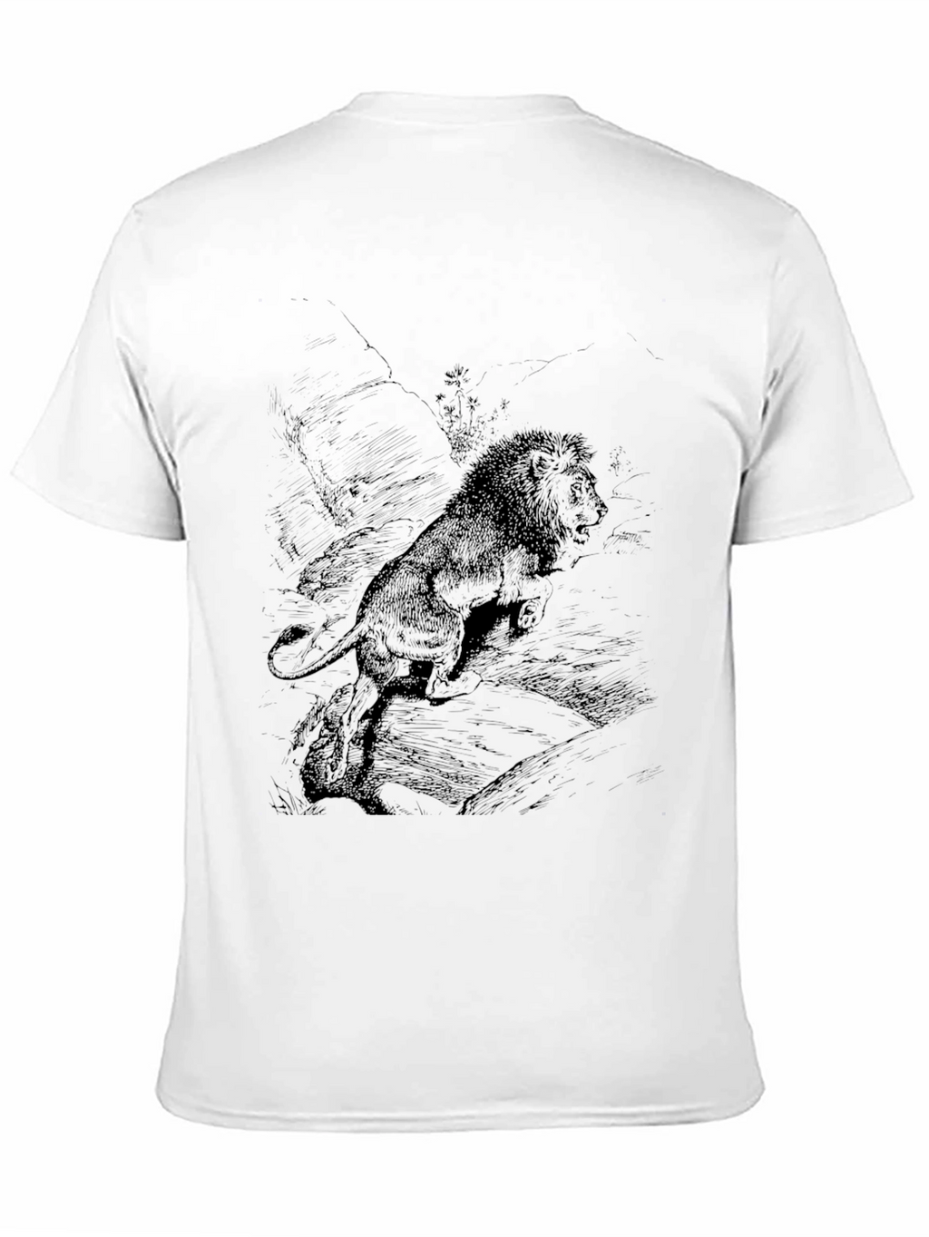 Lion Graphic Print T-Shirt