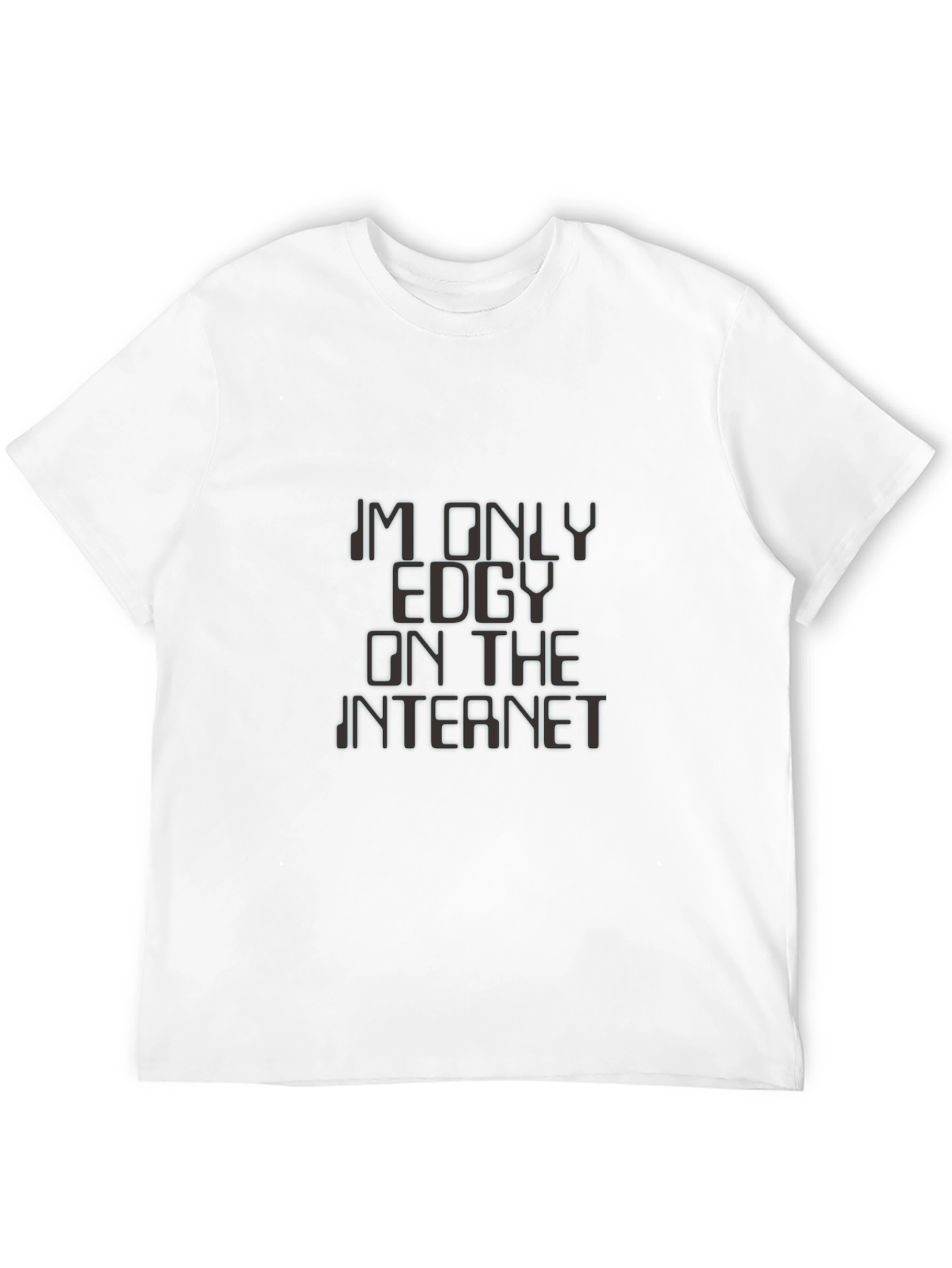 Edgy Internet T-Shirt - Black Graphic Tee