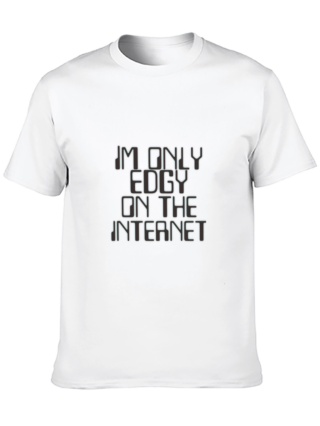Edgy Internet T-Shirt - Black Graphic Tee