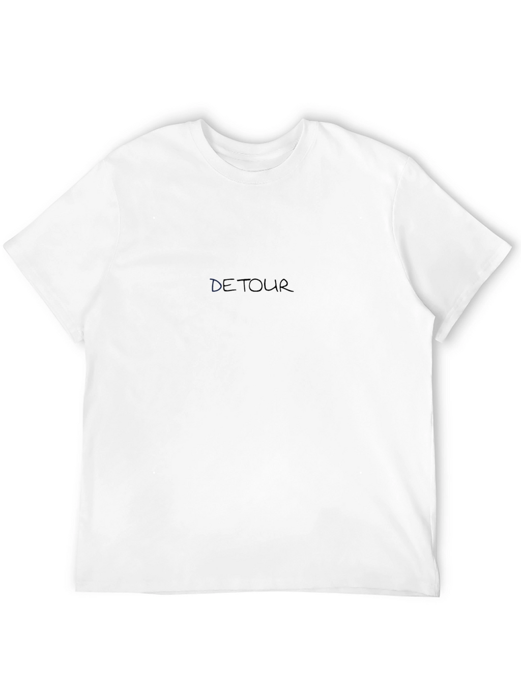 Mens Black Detour Graphic Tee