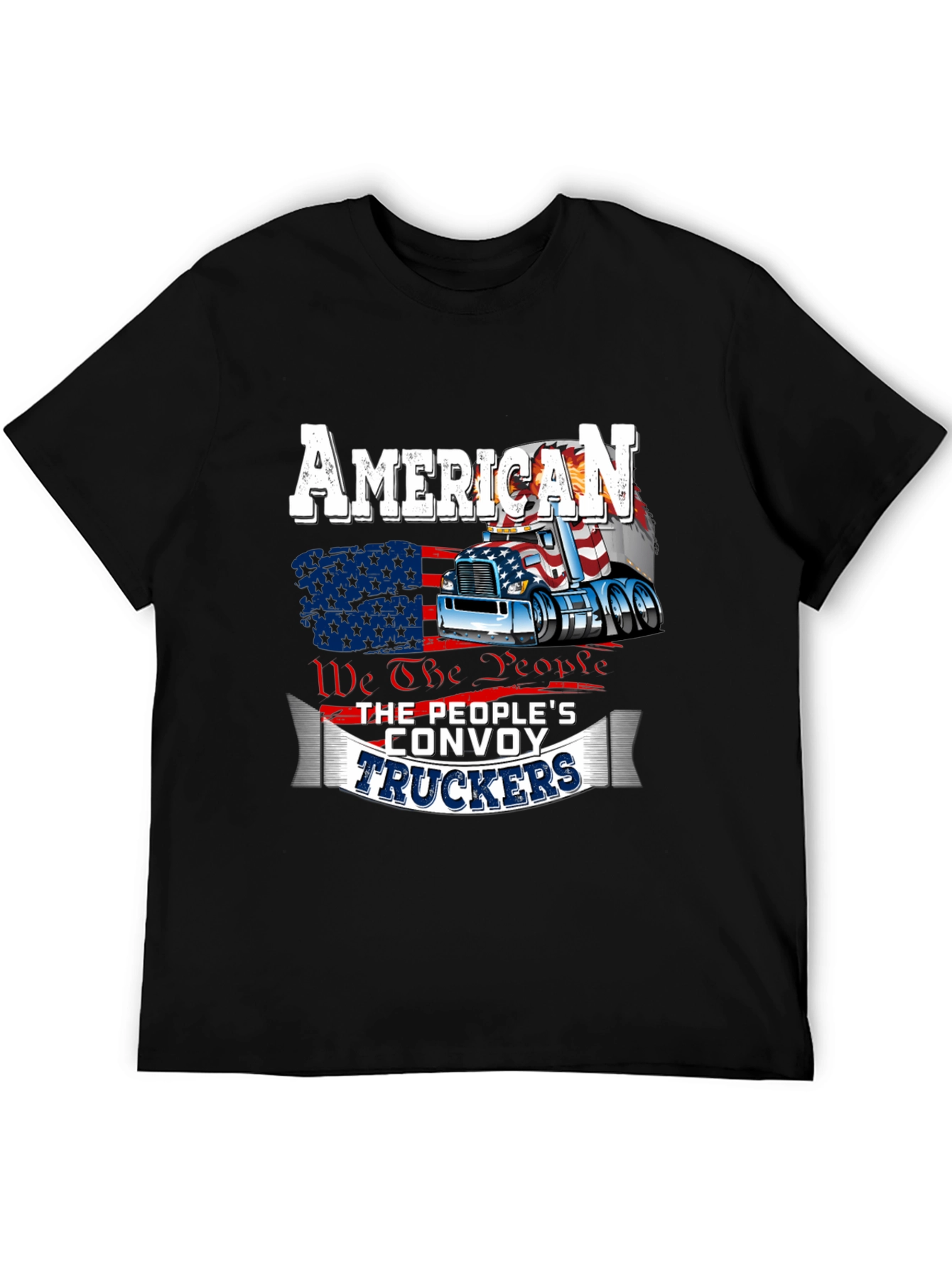 American Trucker Convoy T-Shirt