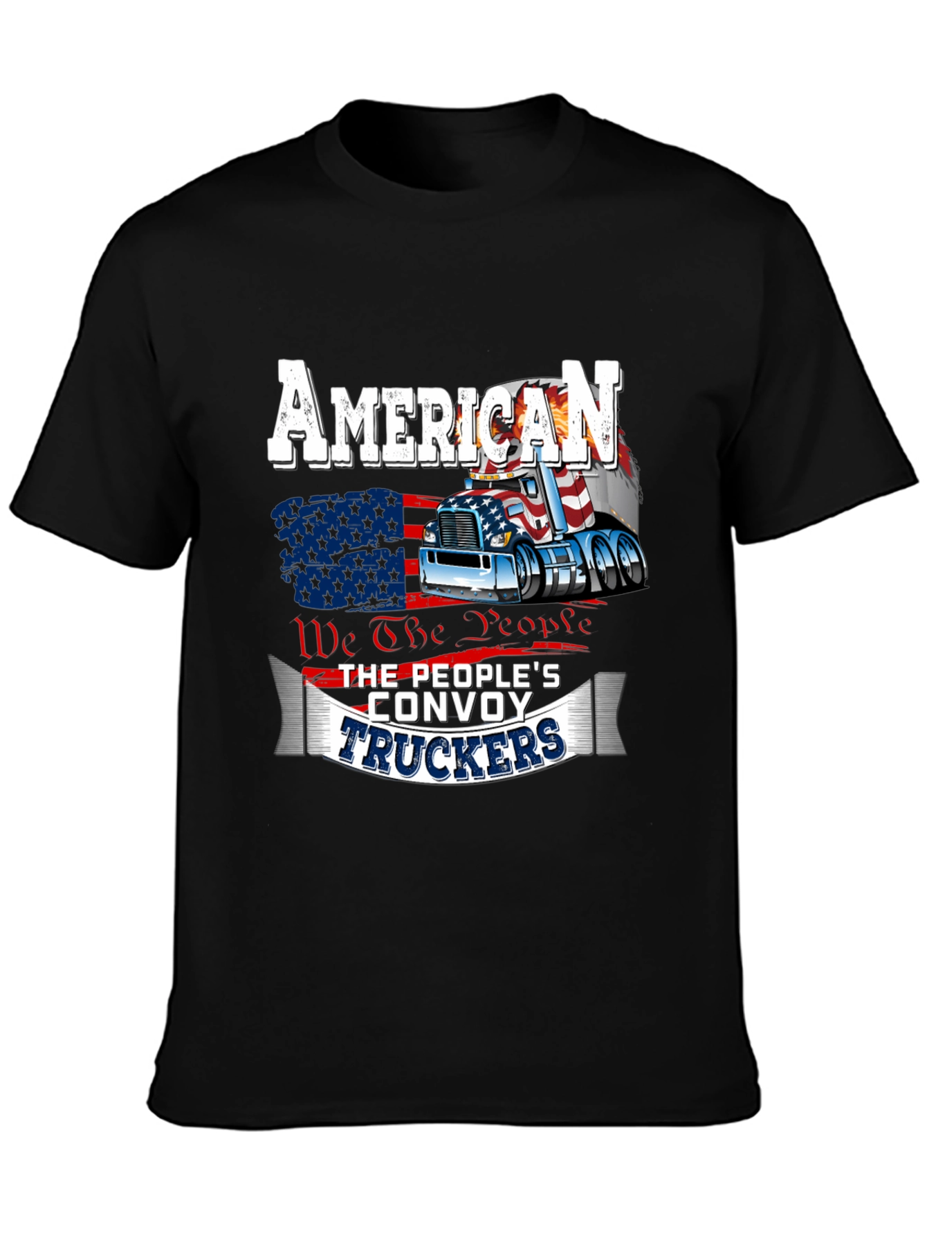 American Trucker Convoy T-Shirt