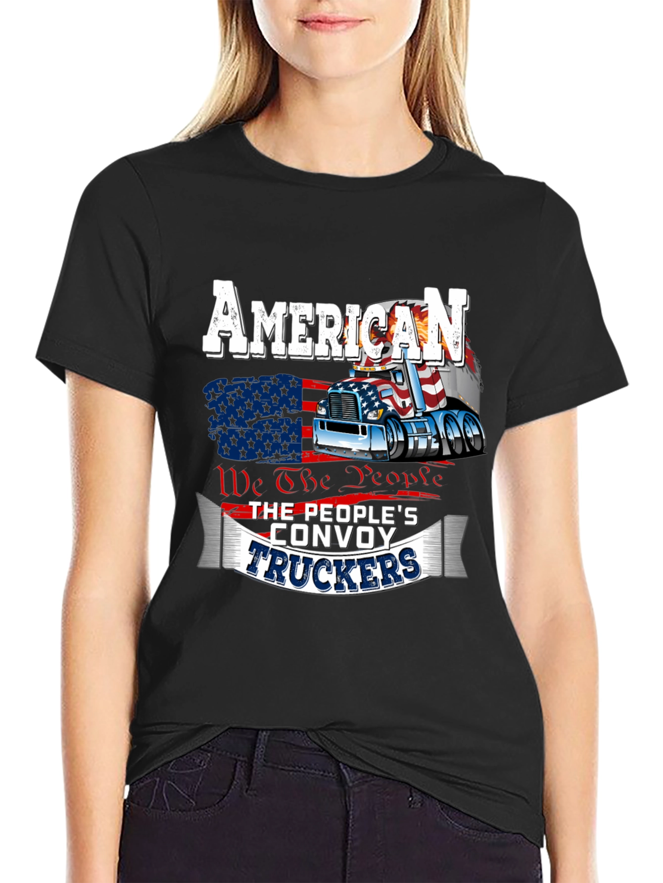 American Trucker Convoy T-Shirt